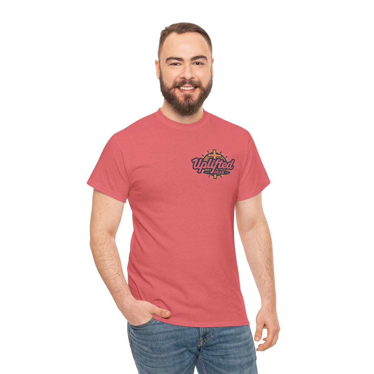 Religious Graphic Armor Of God Design - Unisex Heavy Cotton Tee Printify