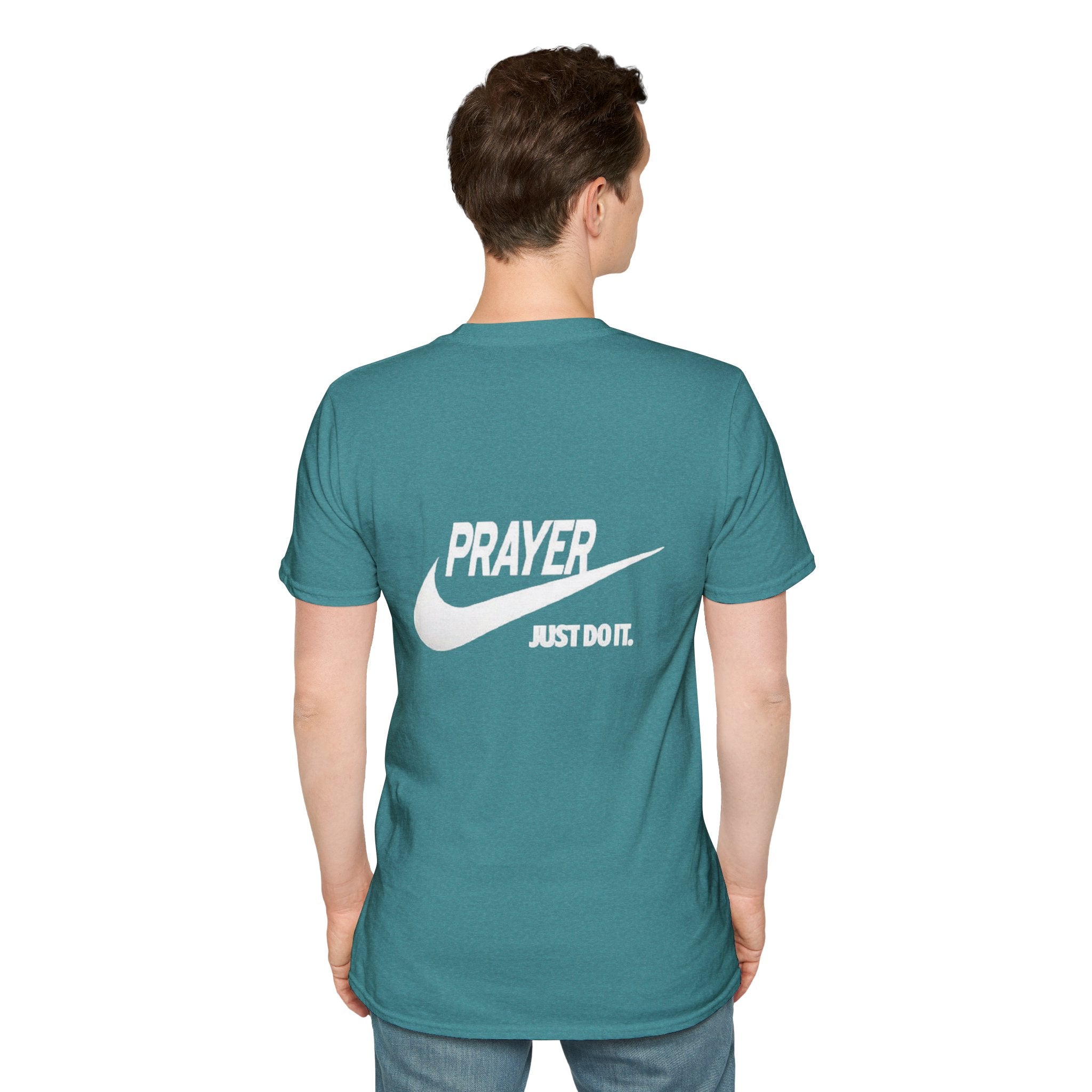 Prayer Just Do It T-shirt - Funny Christian Nike Parody T-shirt - Faith Gear Printify