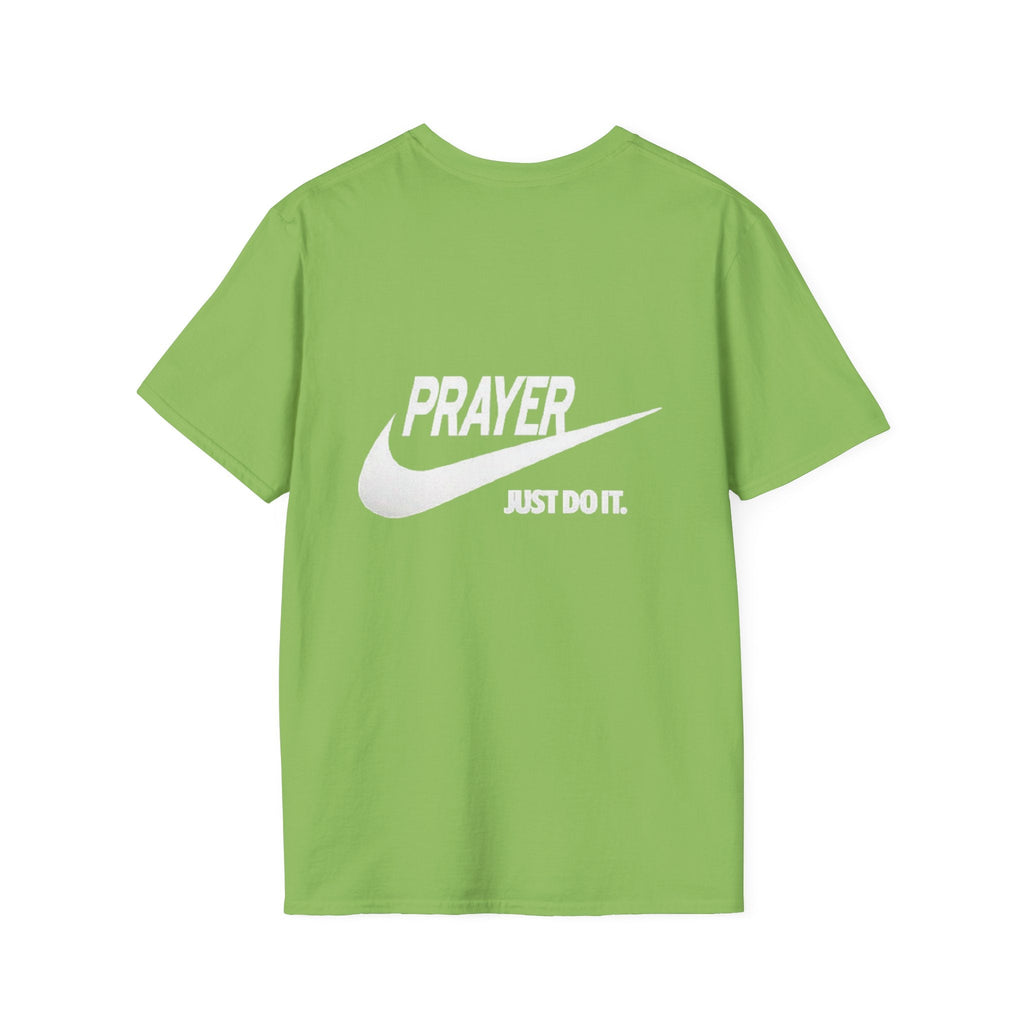 Prayer Just Do It T-shirt - Funny Christian Nike Parody T-shirt - Faith Gear Printify