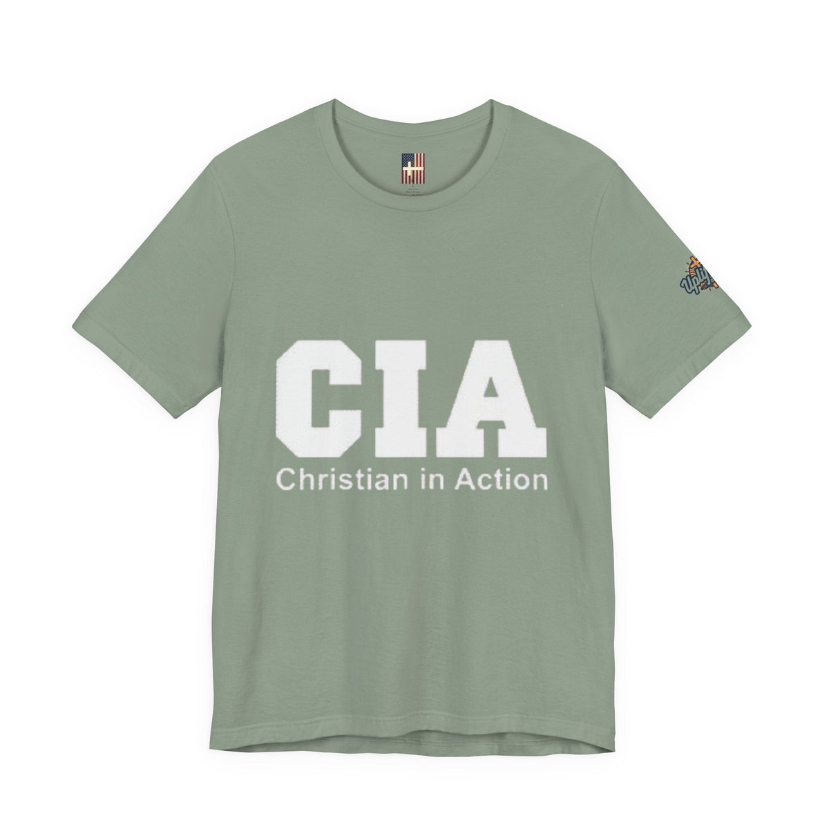 CIA Christian in Action T-shirt - Funny Faith Parody T-shirt - Mission Ready Apparel Printify