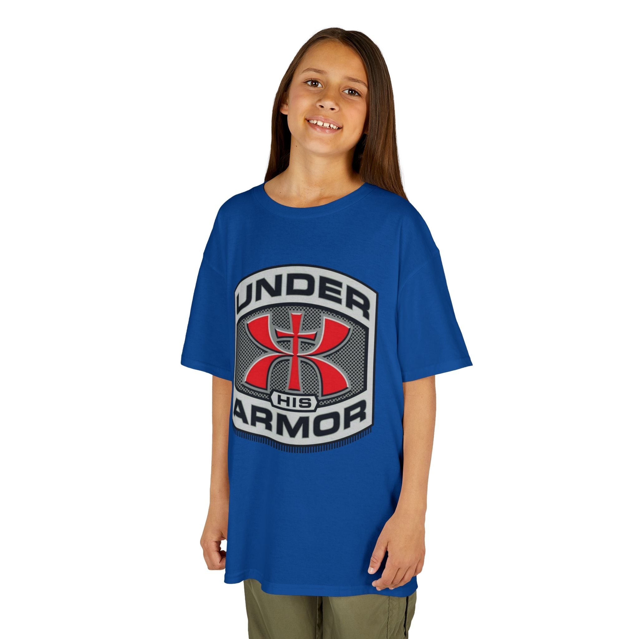 Under HIS Armor Christian T-Shirt — Faith-Inspired Under Armour Style Printify
