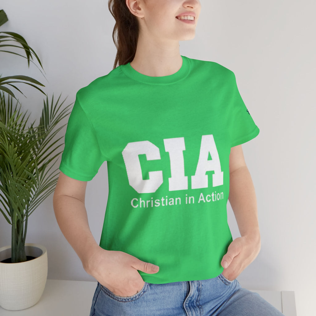 CIA Christian in Action T-shirt - Funny Faith Parody T-shirt - Mission Ready Apparel Printify