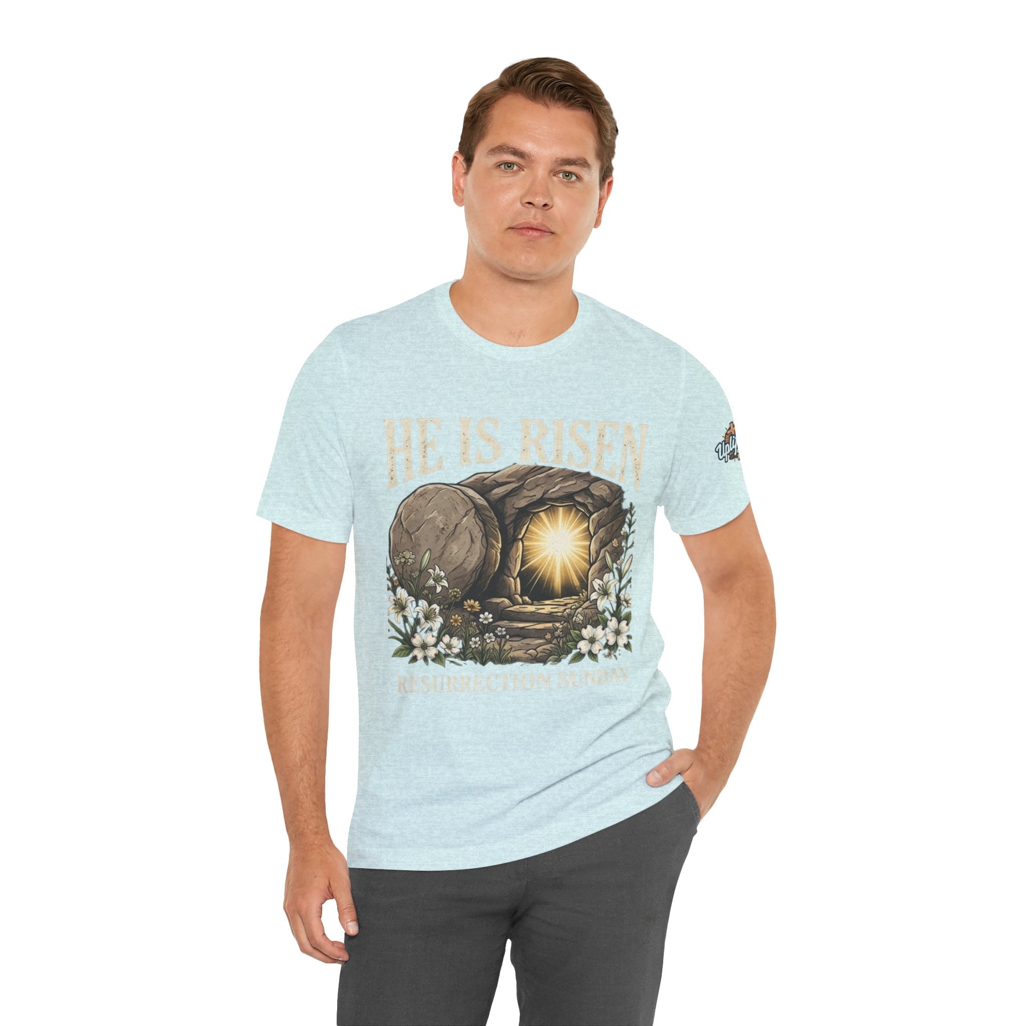 He Is Risen T-Shirt — Jesus Christ Resurrection Easter Tee Printify