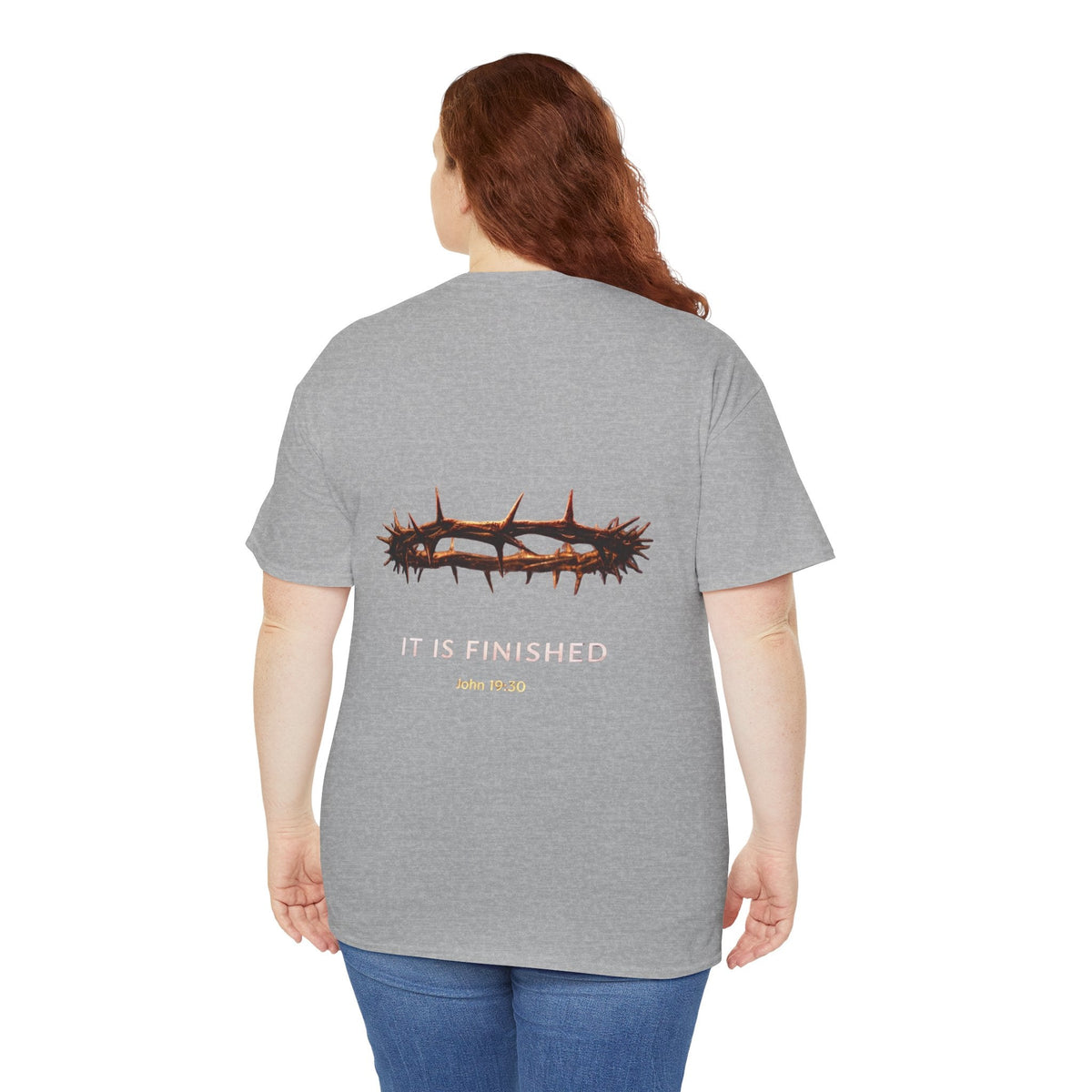 It Is Finished Crown of Thorns Tee — Christian John 19:30 Faith Shirt Printify
