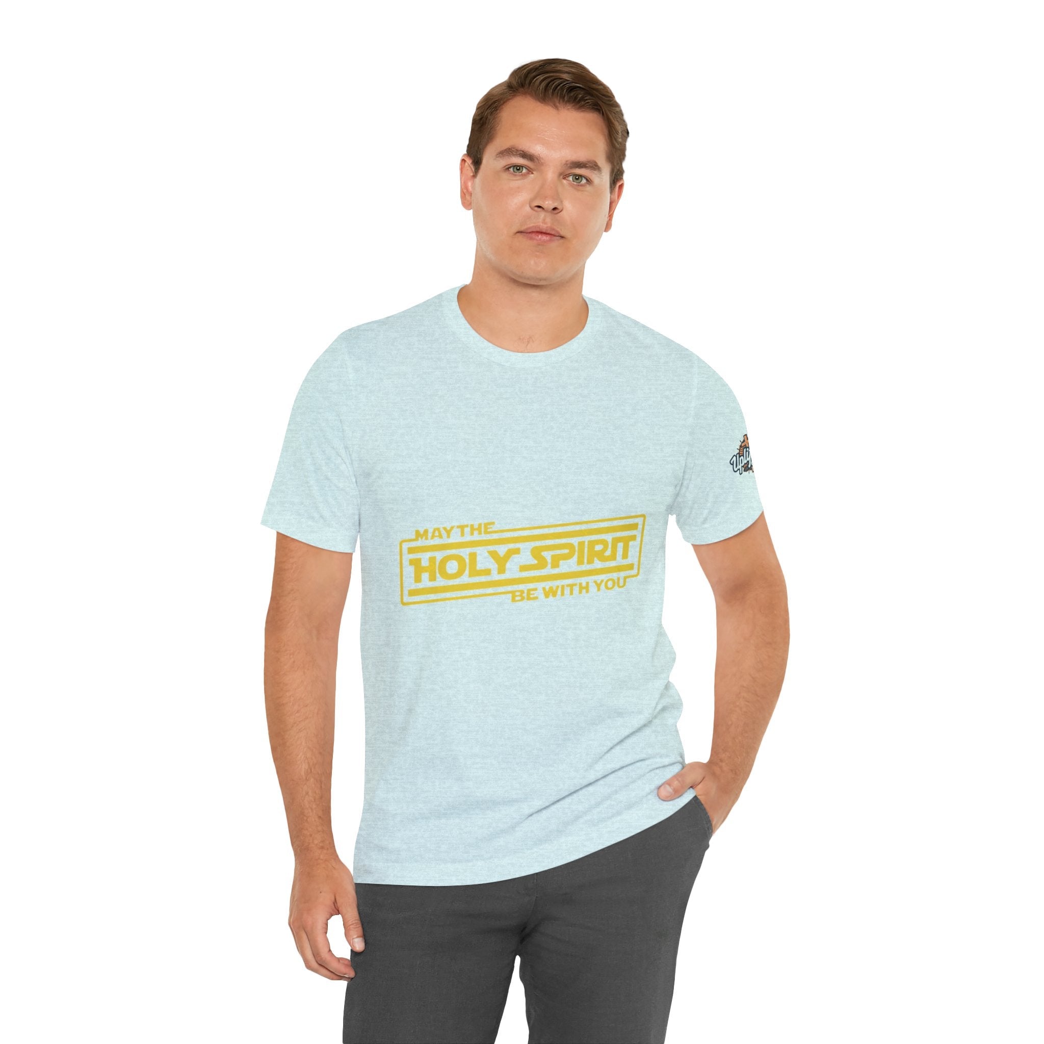 May the Holy Spirit Be With You T-shirt - Christian Star Wars Parody T-shirt Printify