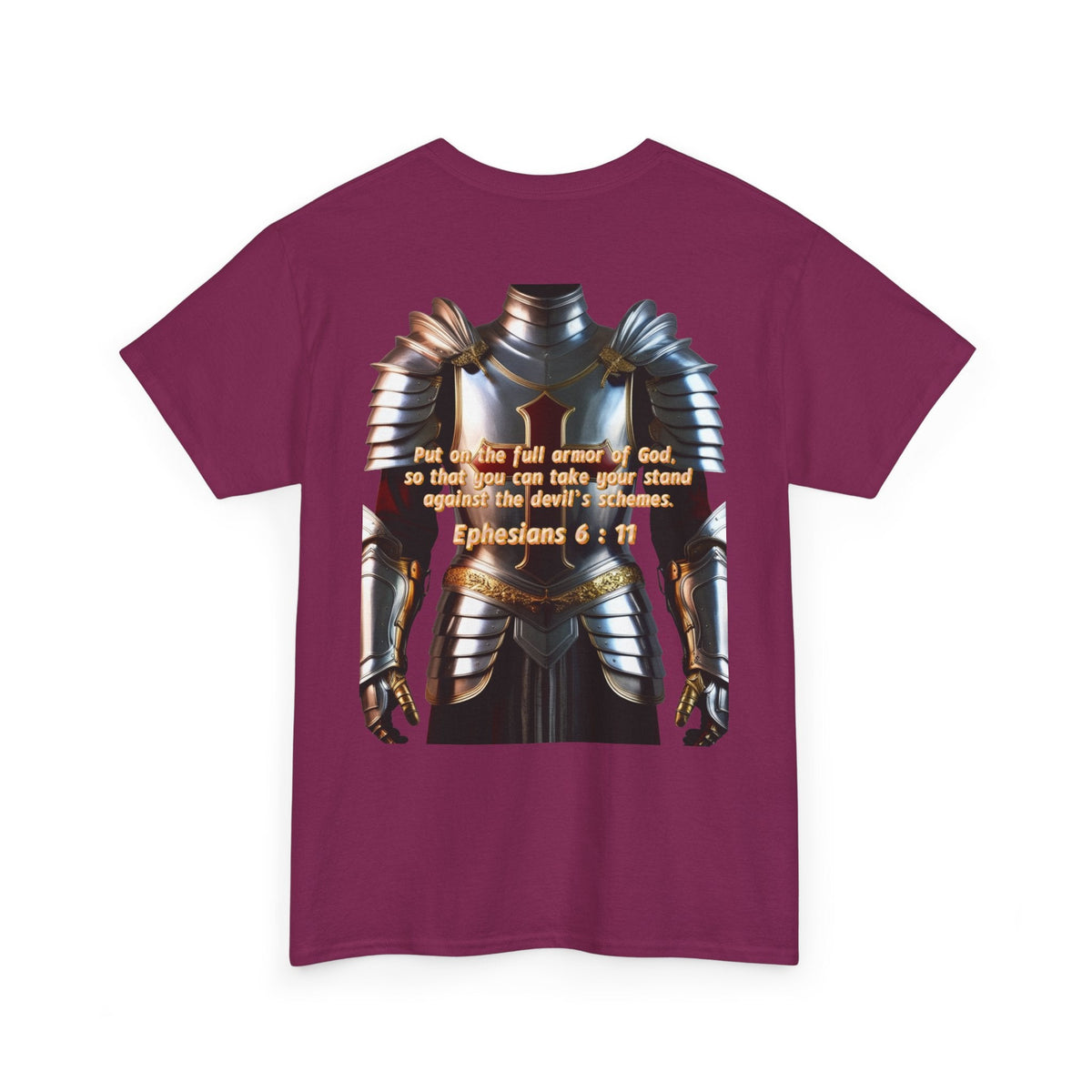 Religious Graphic Armor Of God Design - Unisex Heavy Cotton Tee Printify