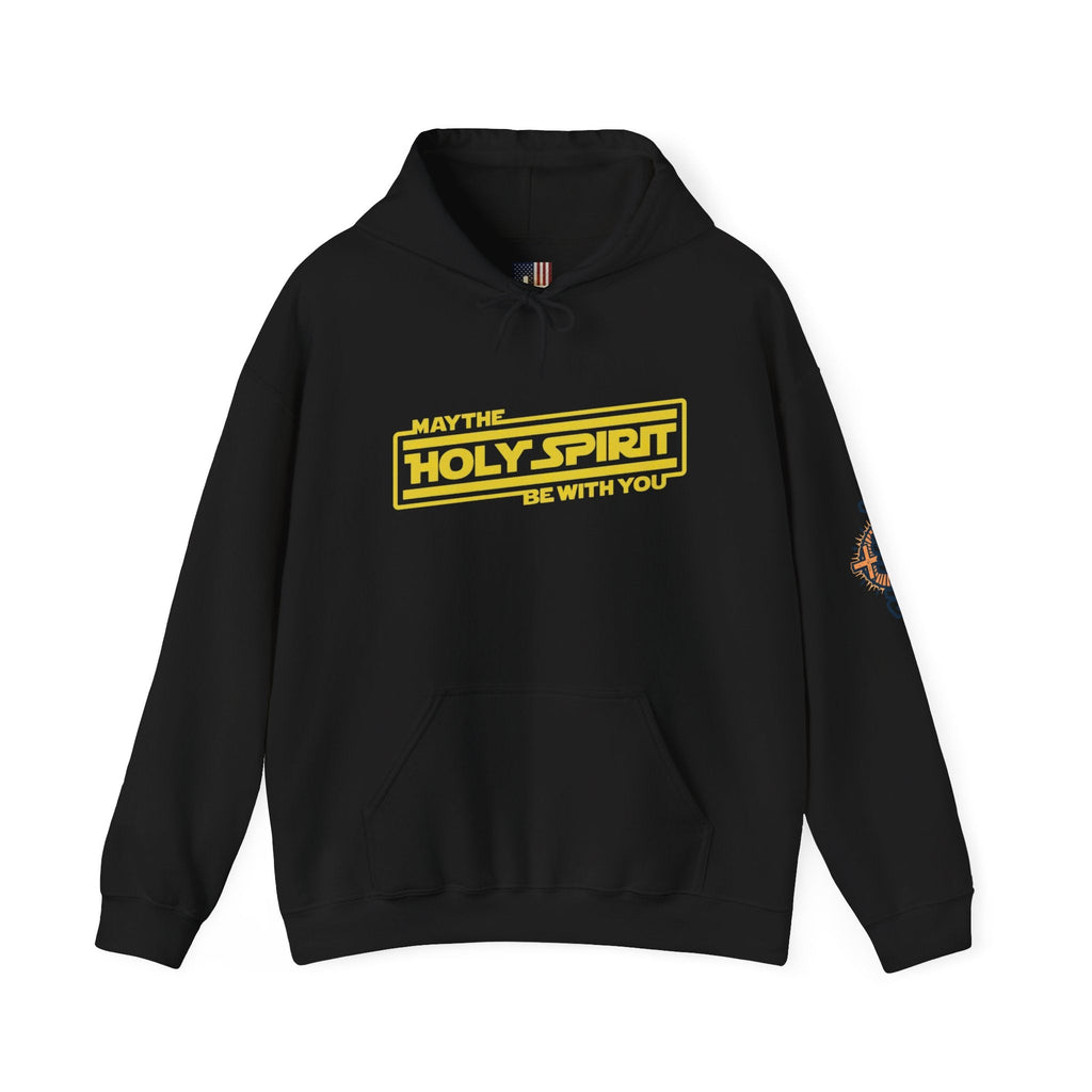 May the Holy Spirit Be With You Hoodie - Christian Star Wars Parody Hoodie Printify