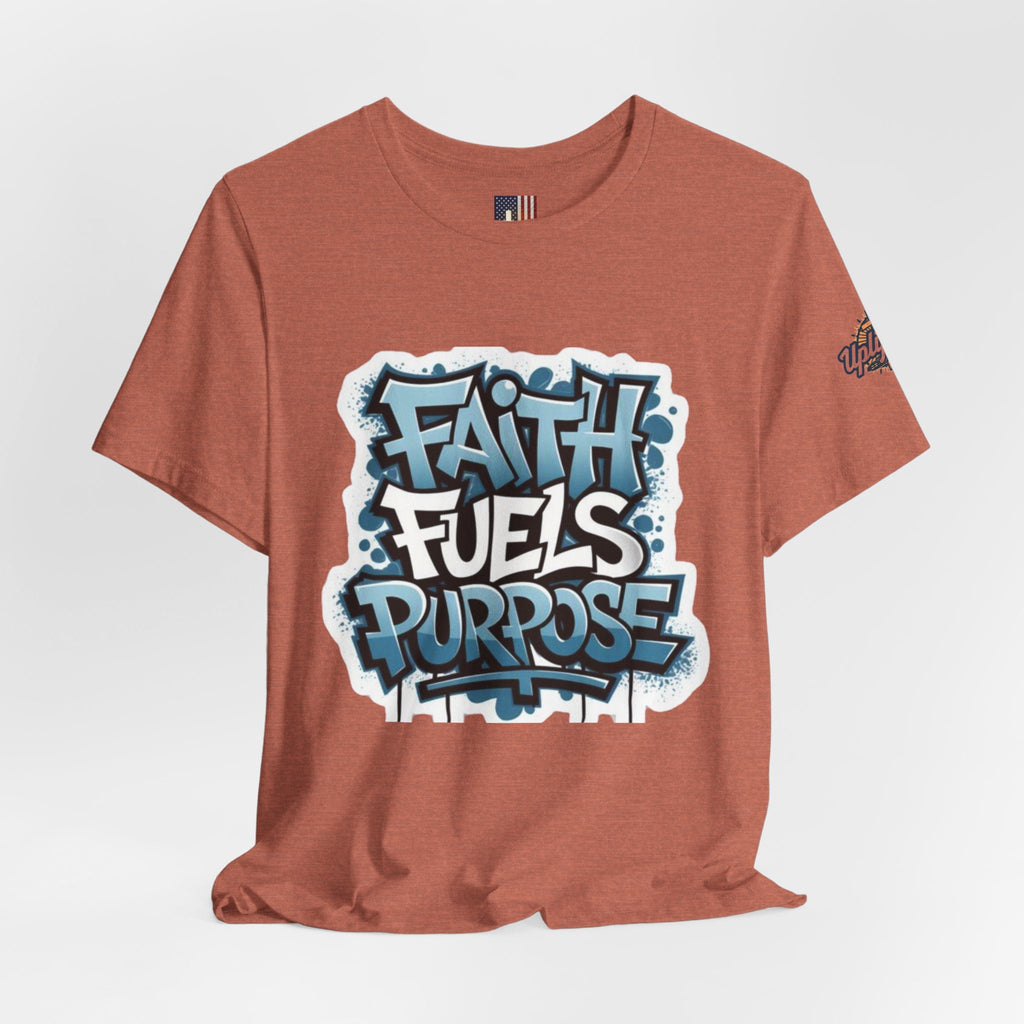 Faith Fuels Purpose T-shirt – Inspirational Christian T-shirt for Divine Drive & Unstoppable Belief Printify