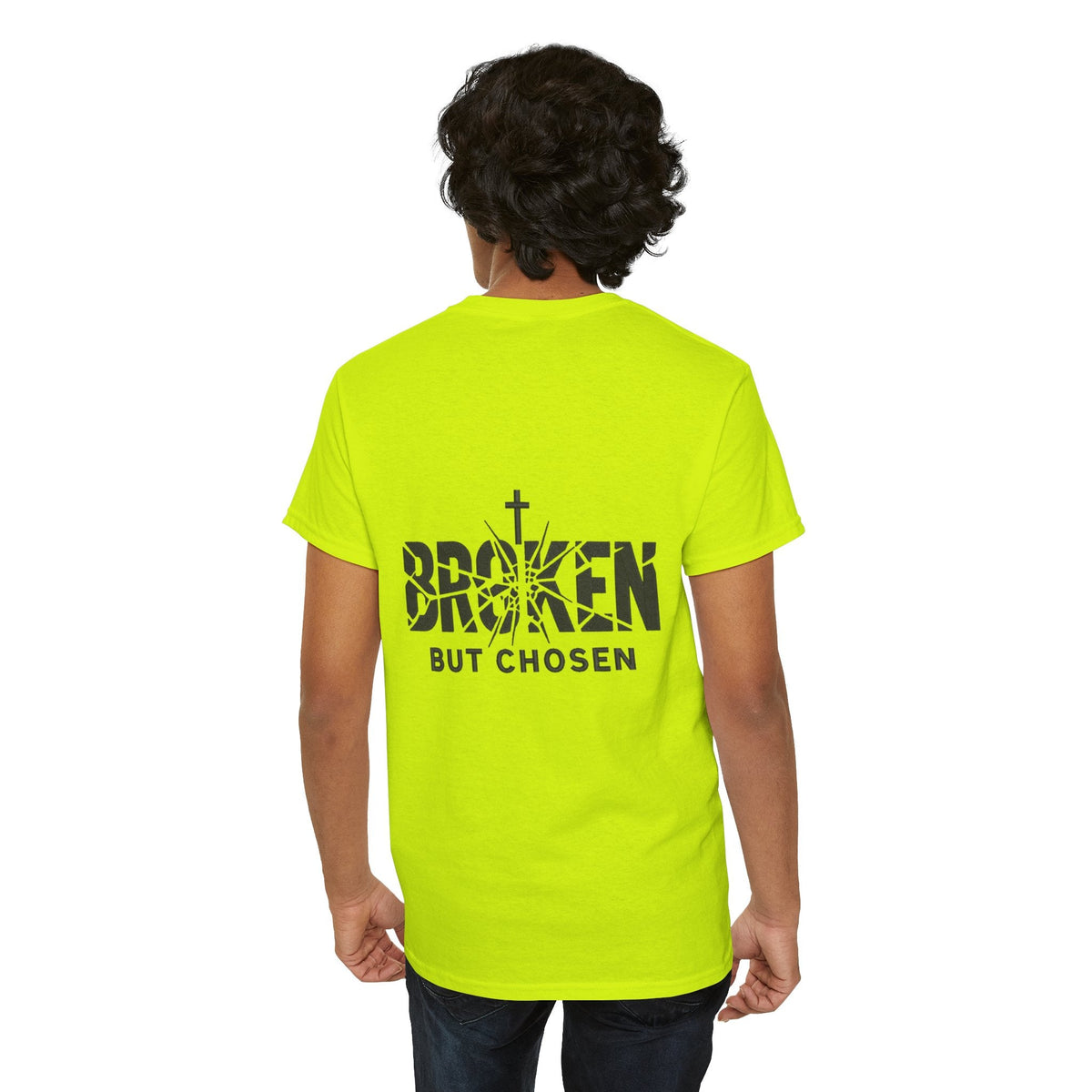 Broken But Chosen T-Shirt — Inspirational Faith Graphic Tee Printify