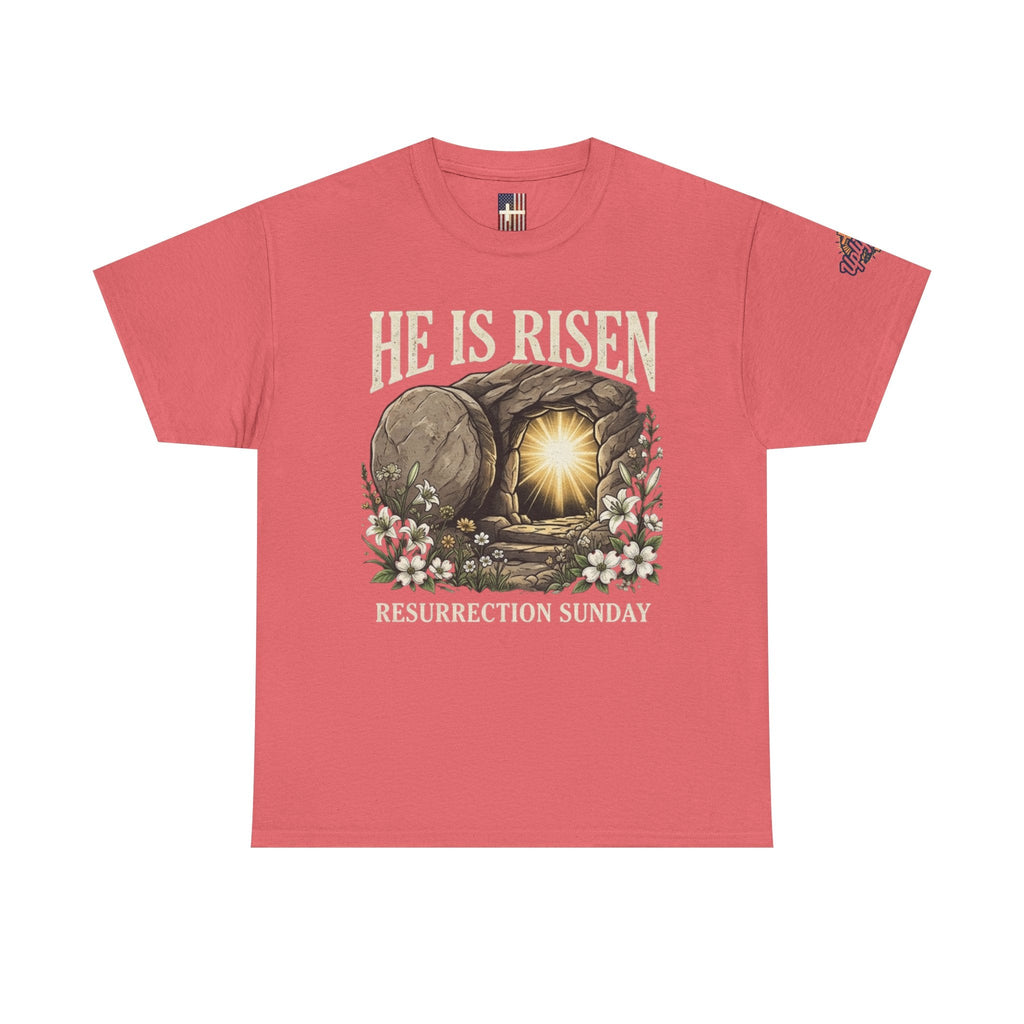He Is Risen T-Shirt — Jesus Christ Resurrection Easter Tee Printify