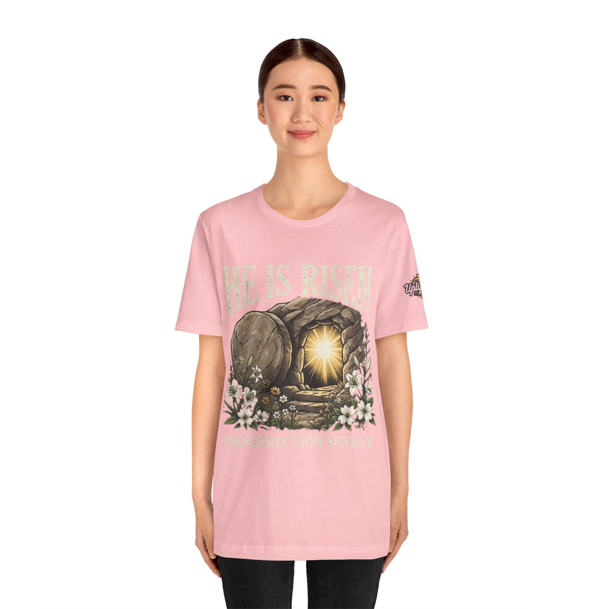 He Is Risen T-Shirt — Jesus Christ Resurrection Easter Tee Printify