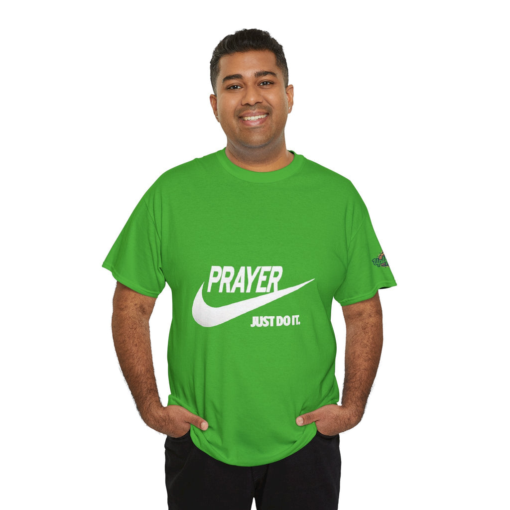 Prayer Just Do It T-shirt - Funny Christian Nike Parody T-shirt - Faith Gear Printify