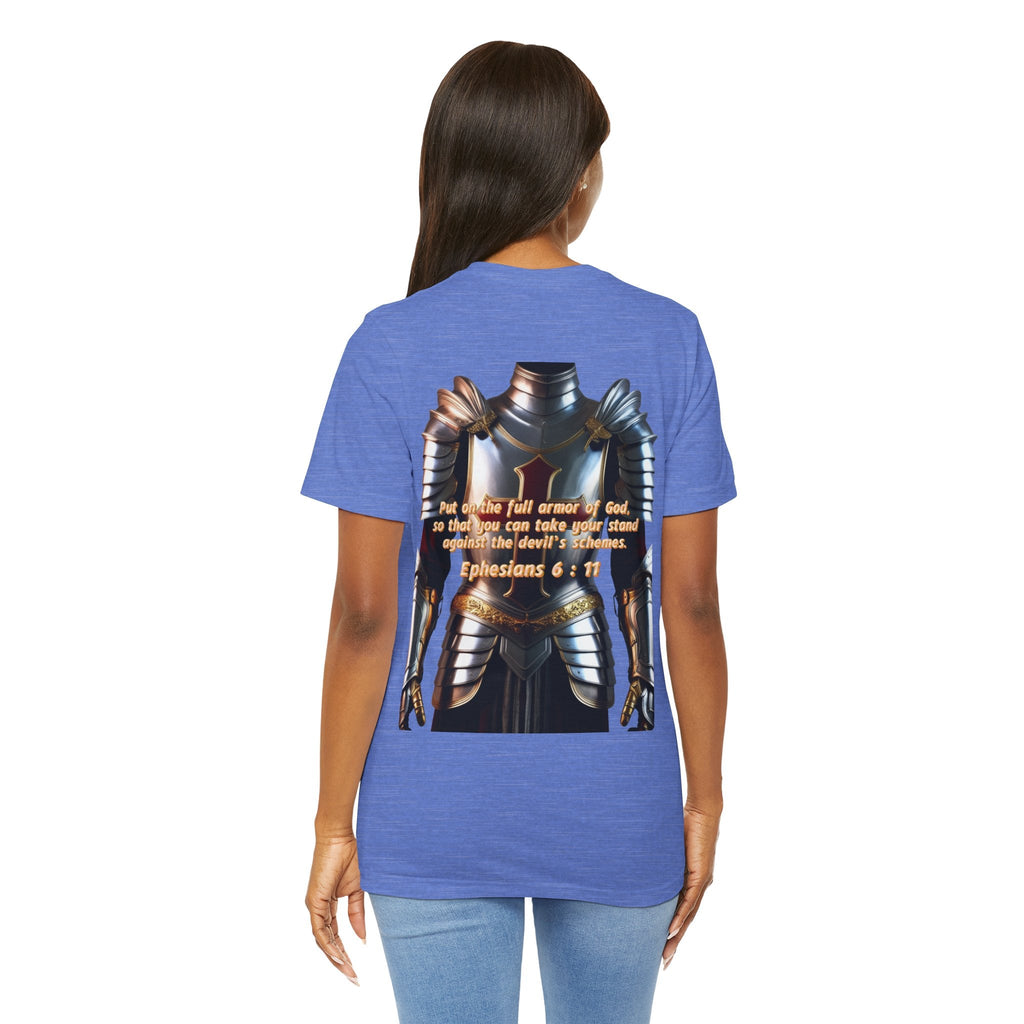 Religious Graphic Armor Of God Design - Unisex Jersey Short Sleeve Tee Printify