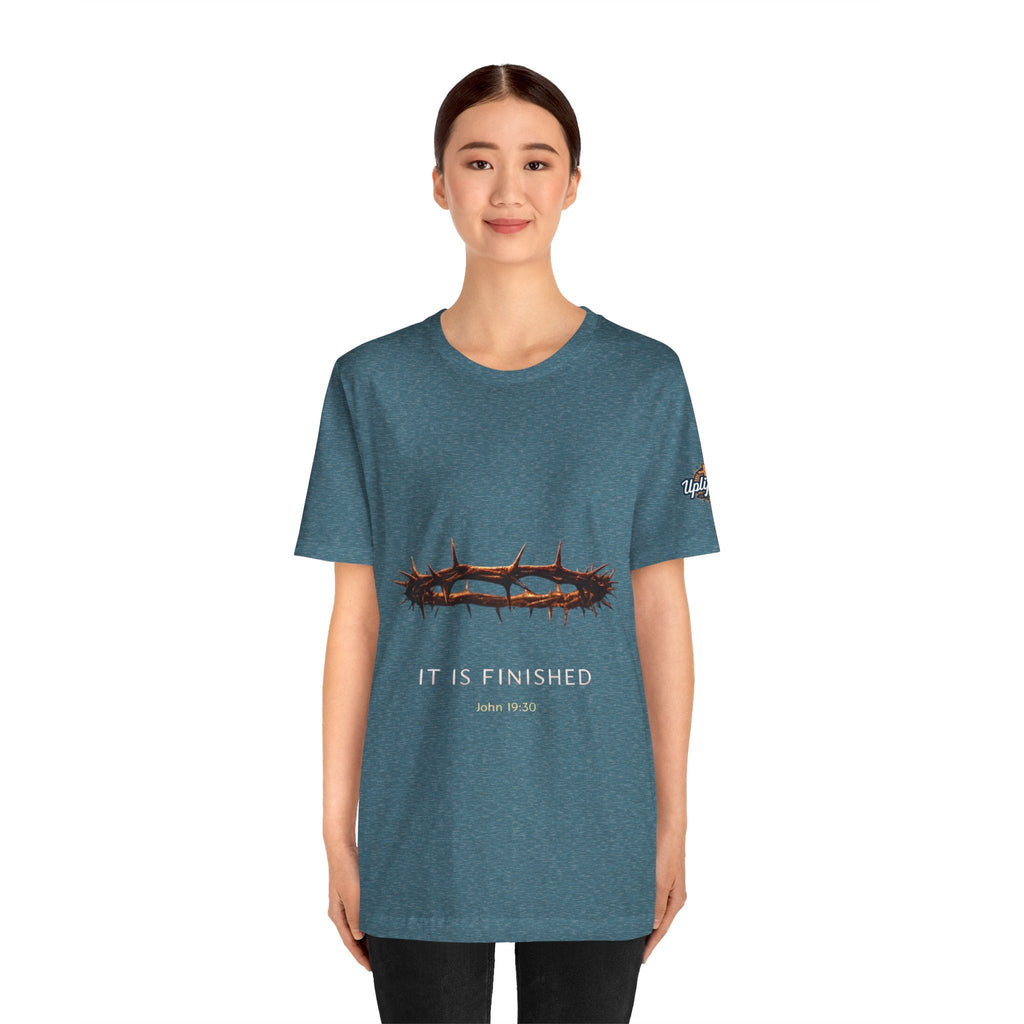It Is Finished Crown of Thorns Tee — Christian John 19:30 Faith Shirt Printify