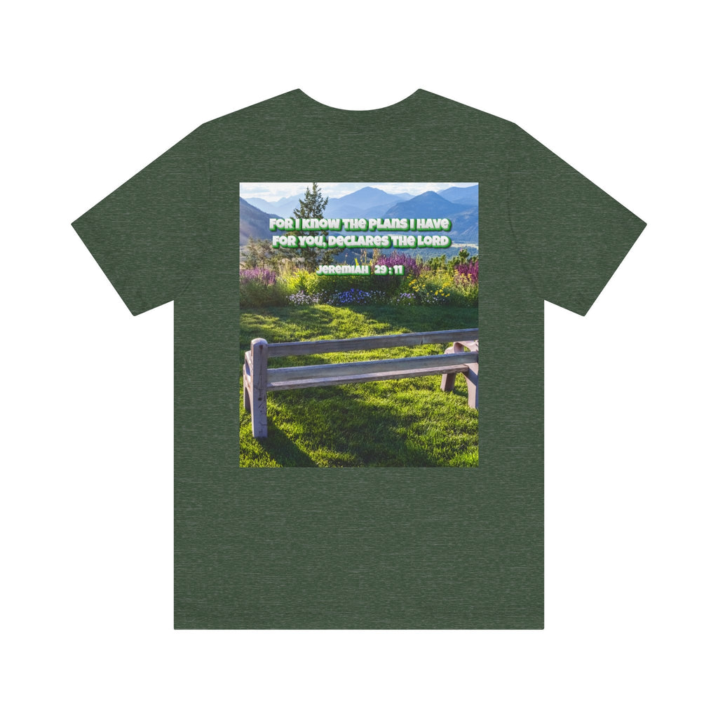 Bible Verse Unisex Tee - Jeremiah 29 : 11 Printify