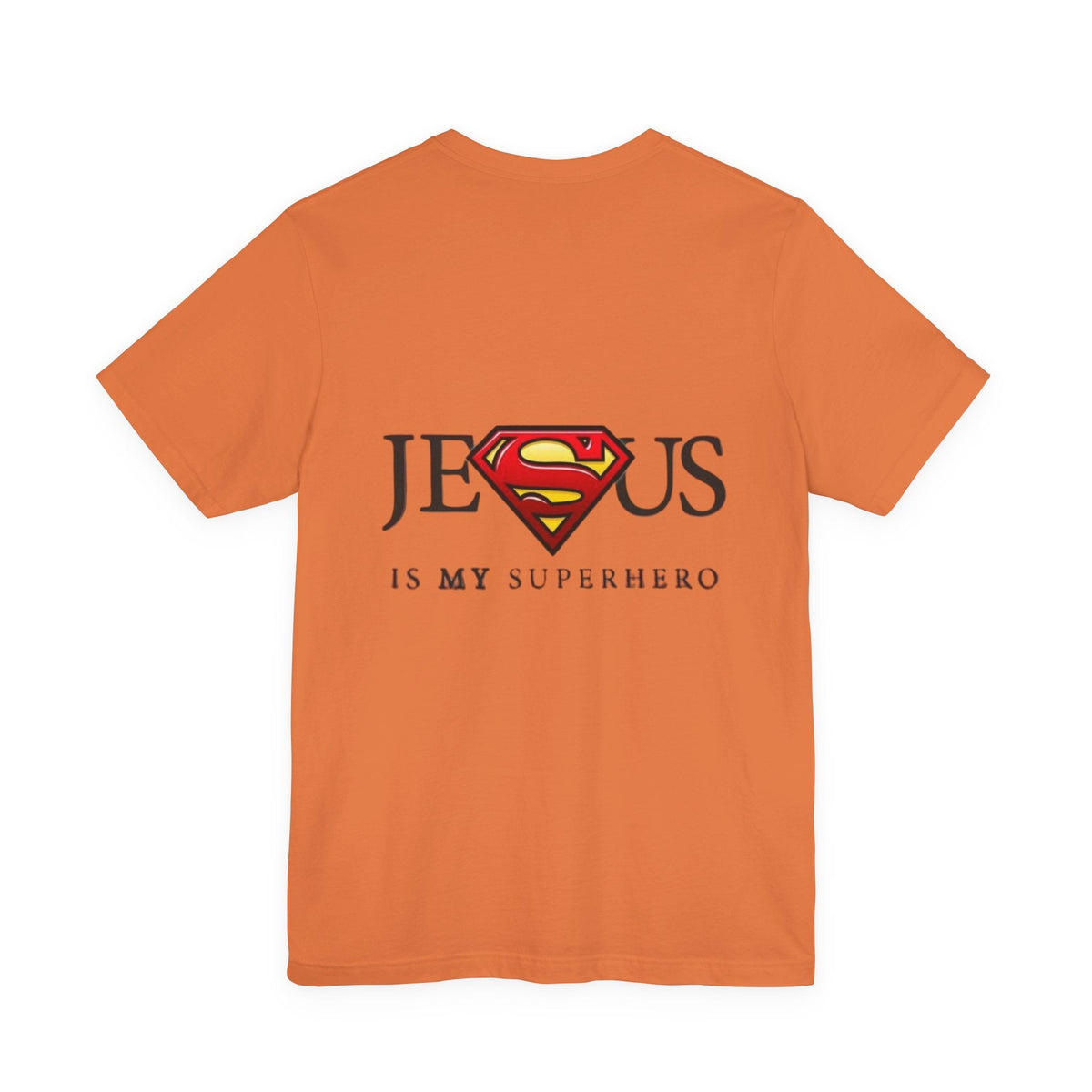 Jesus Is My Superhero T-Shirt — Faith-Based Superman-Inspired Tee Printify