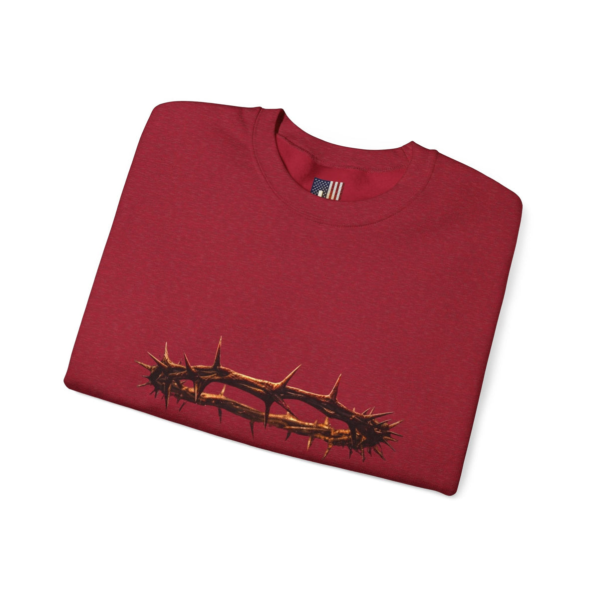 It Is Finished Crown of Thorns Sweatshirt — Christian John 19:30 Faith Sweatshirt Printify