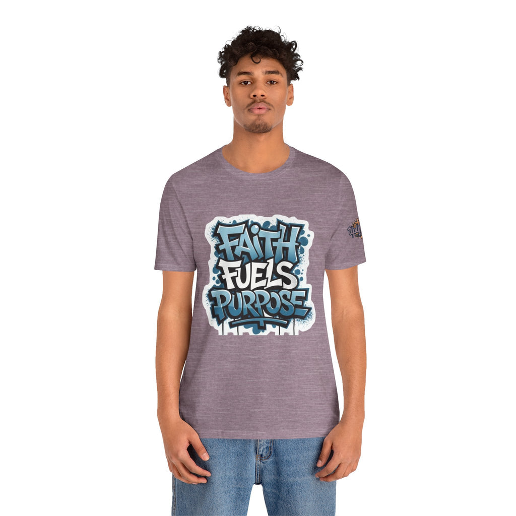Faith Fuels Purpose T-shirt – Inspirational Christian T-shirt for Divine Drive & Unstoppable Belief Printify