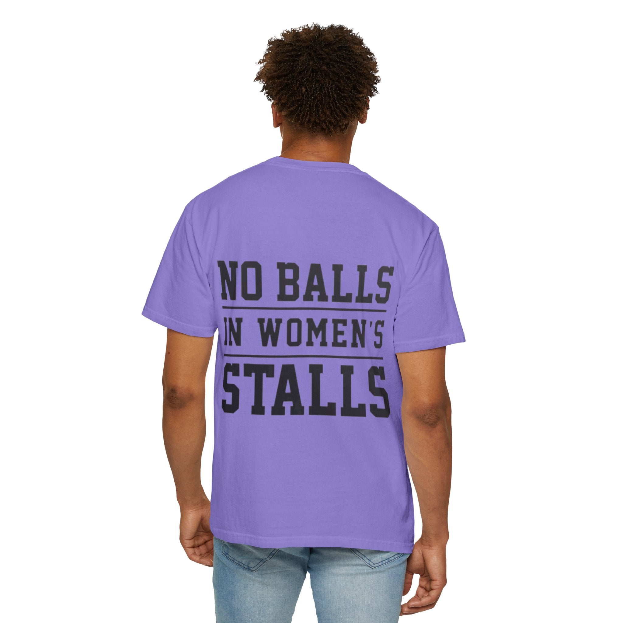 No Balls in Women’s Stalls Graphic Tee — Uplifted Sports Vibe T-Shirt Printify