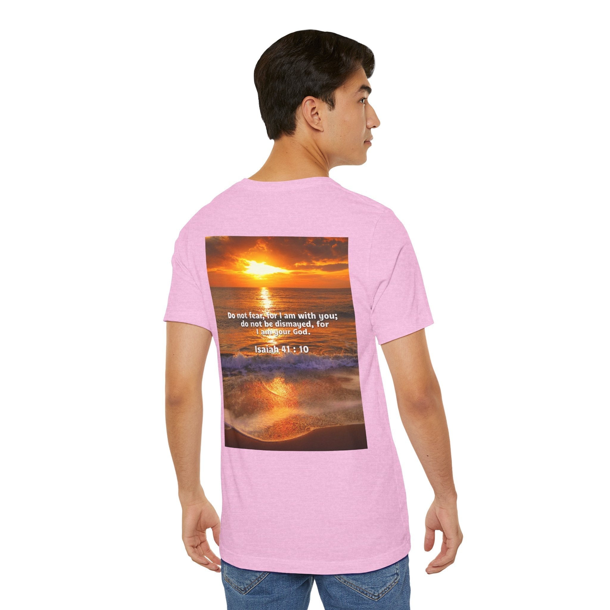Bible Verse Unisex - Isaiah 41 : 10 Jersey Short Sleeve Tee Printify
