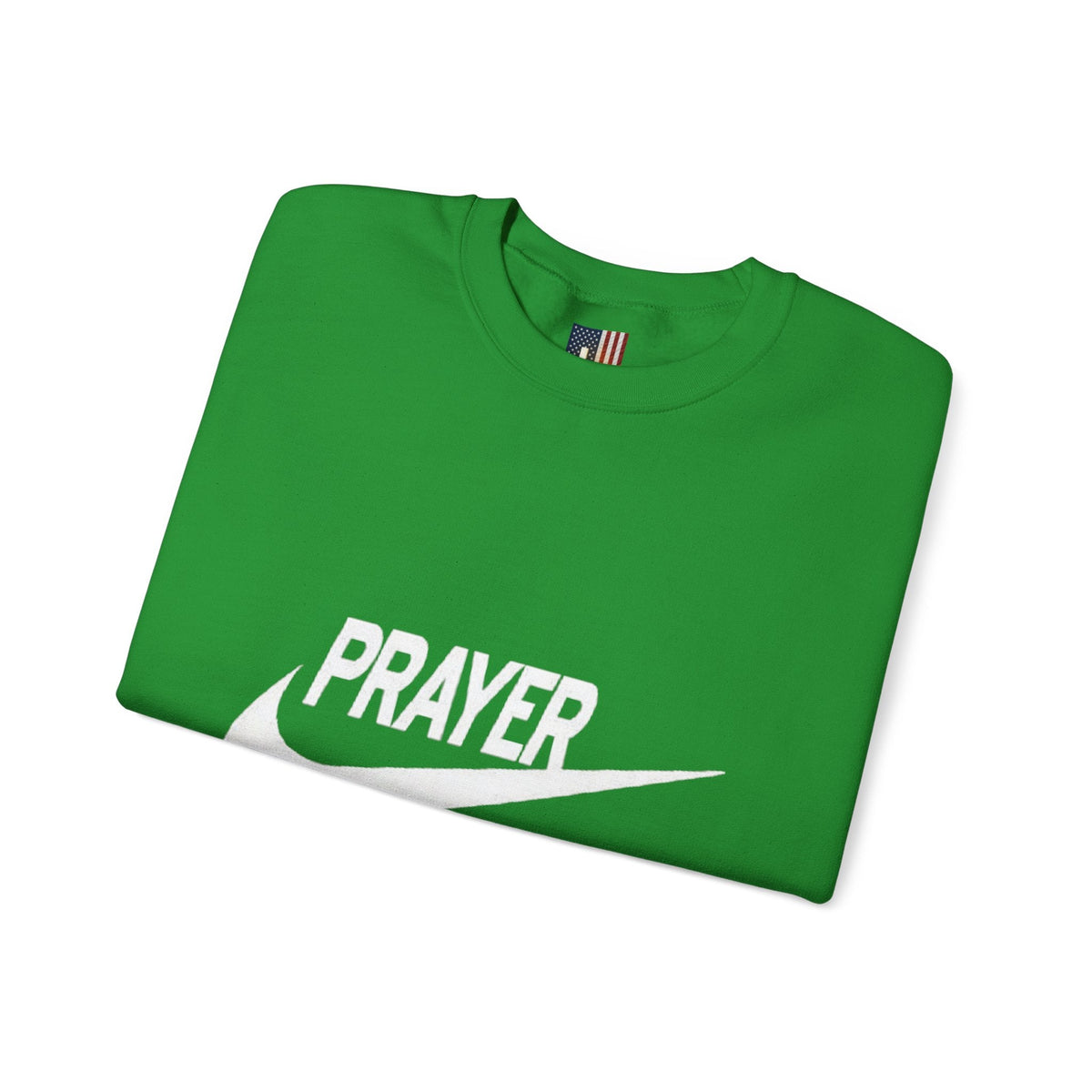 Prayer Just Do It Sweatshirt - Funny Christian Nike Parody Sweatshirt - Faith Gear Printify