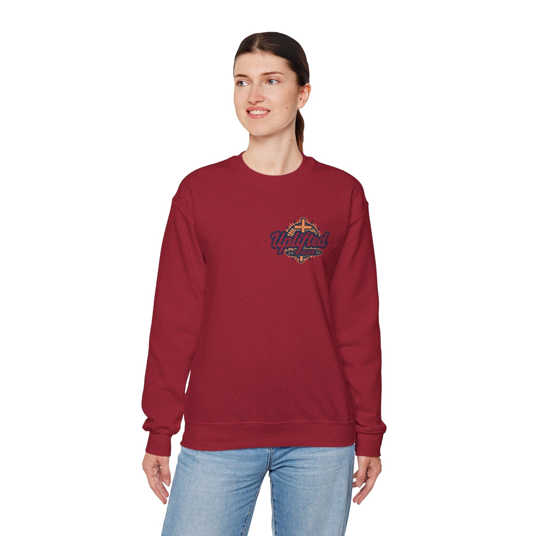 God Created Adam and Eve Sweatshirt – Biblical Truth Christian Sweatshirt for Unshakable Faith Printify