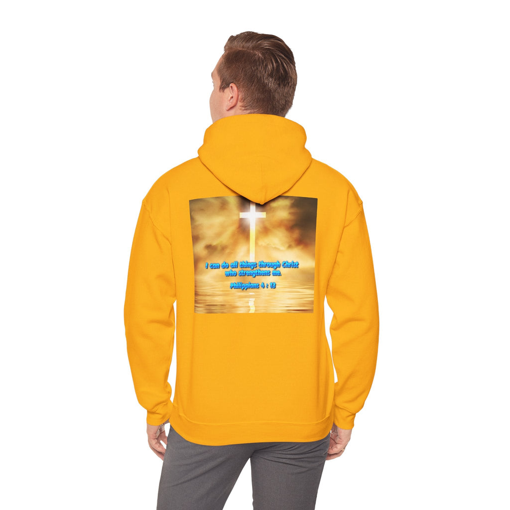 Bible Verse Unisex Heavy Blend™ Hooded Sweatshirt - Philippians 4 : 13 Printify