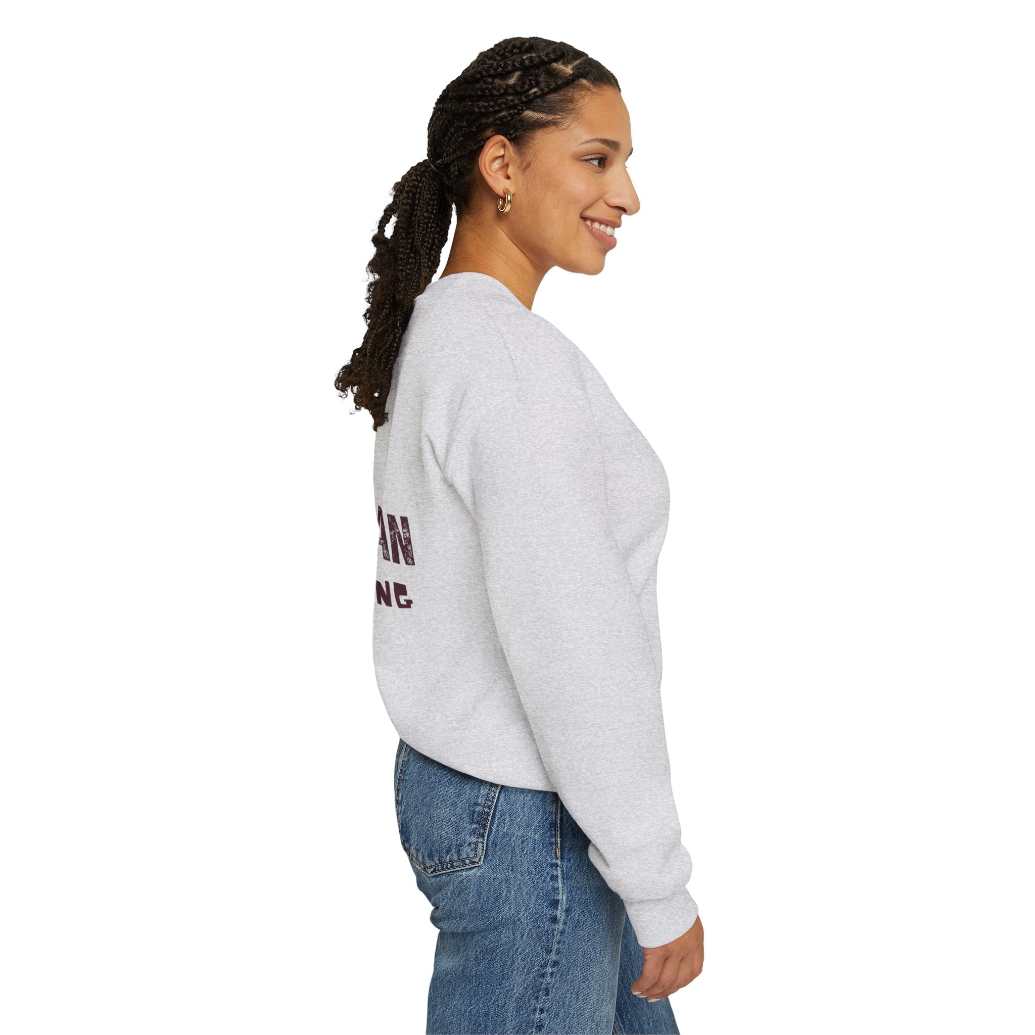 Theologian in Training Sweatshirt – Open Bible & Cross Christian Sweatshirt for Faithful Growth Printify