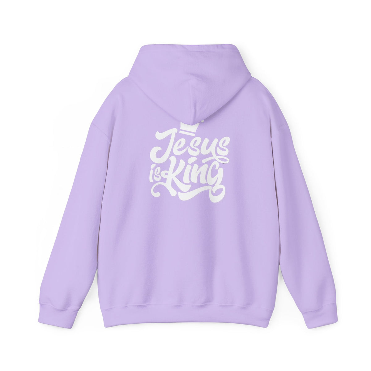 Jesus is King Hoodie – Bold Crown & Cross Christian Sweatshirt for Eternal Reign & Cozy Faith Printify