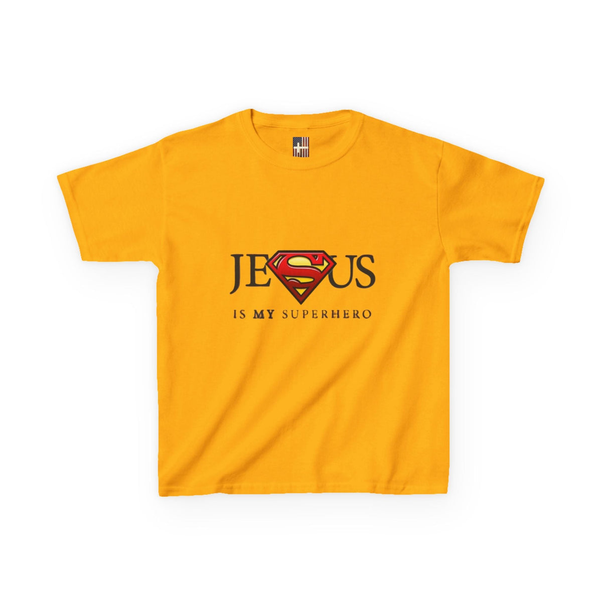 Jesus Is My Superhero T-Shirt — Faith-Based Superman-Inspired Tee Printify