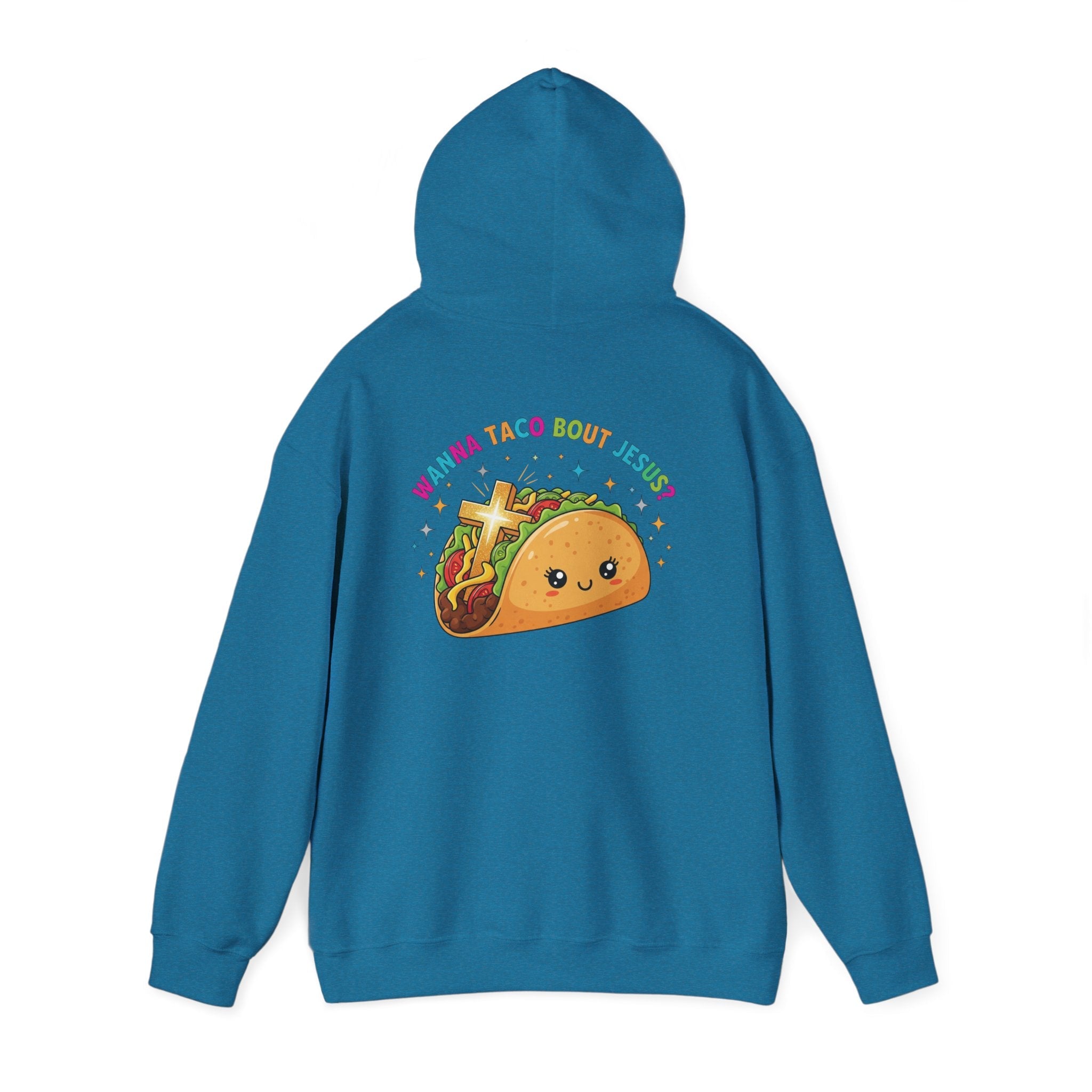 Wanna Taco 'Bout Hoodie – Cozy Christian Pun Hoodie for Faith & Fun Printify