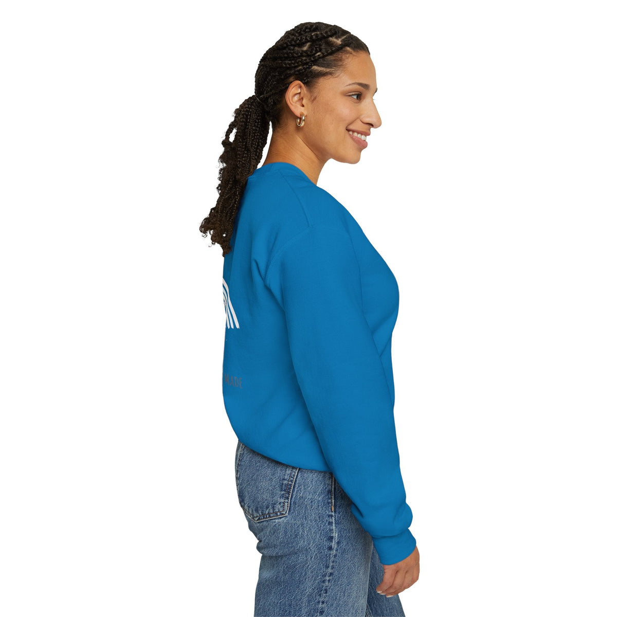 Unique Unicorn Sweatshirt – Rainbow Cross Psalm 139:14 Christian Sweatshirt for Wonderfully Made Printify