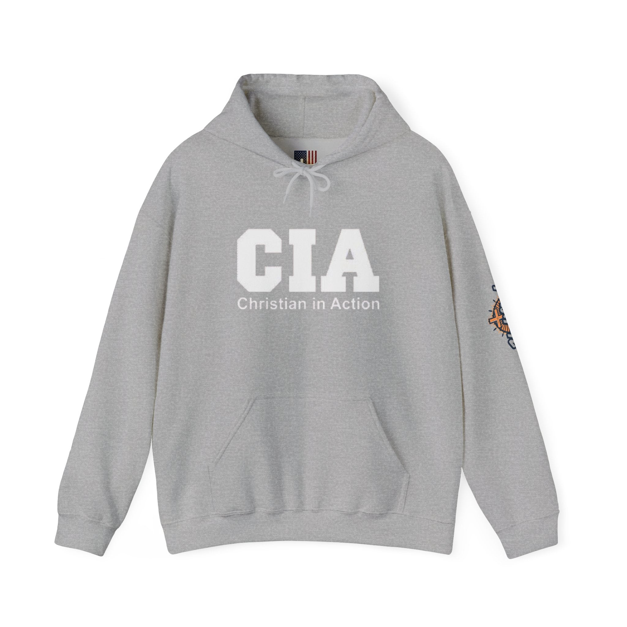 CIA Christian in Action Hoodie - Funny Faith Parody Hoodie - Mission Ready Apparel Printify