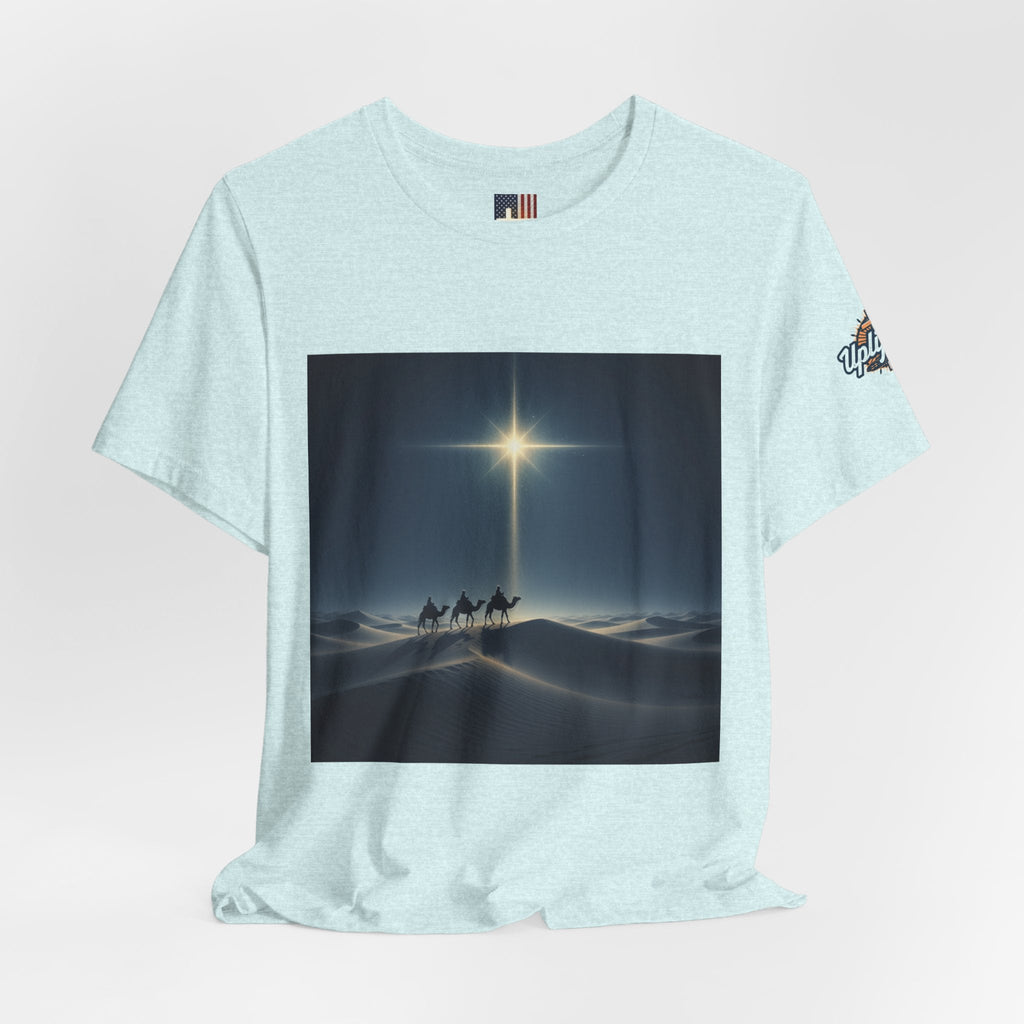 3 Wise Men T-shirt – Magi Camels Nativity Journey Christian Christmas T-shirt for Epiphany Faith & Holy Night Printify