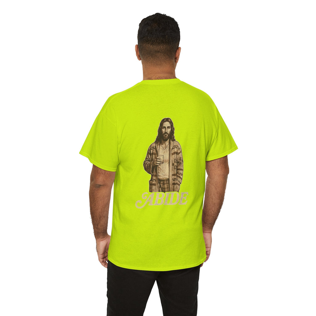Abide Vintage Jesus Tee — "The Dude" Graphic Christian T-Shirt Printify