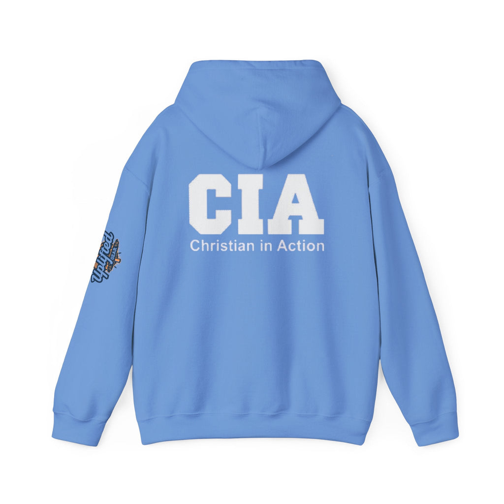 CIA Christian in Action Hoodie - Funny Faith Parody Hoodie - Mission Ready Apparel Printify