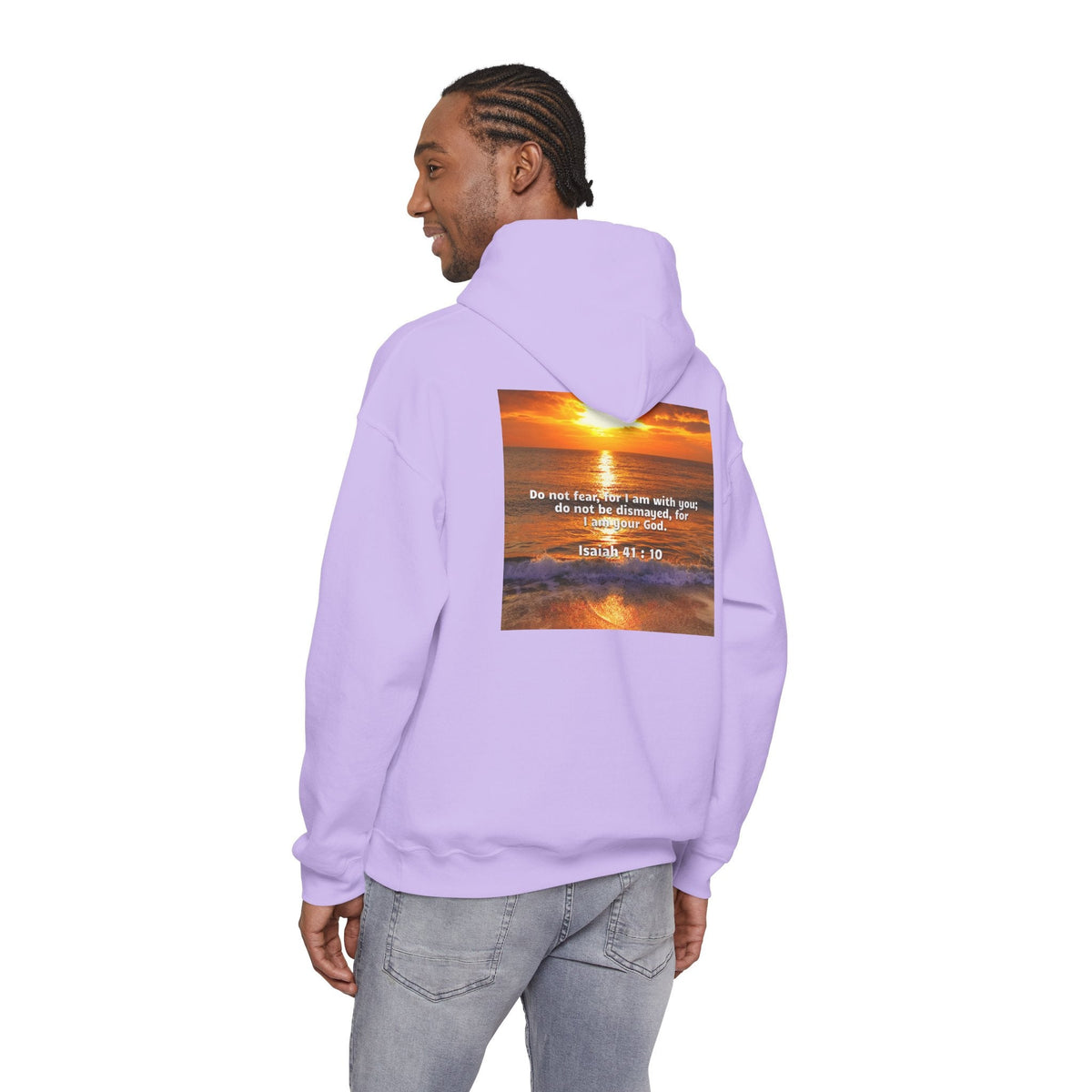 Bible Verse Unisex Heavy Blend™ Hooded Sweatshirt - Isaiah 41 : 10 Printify