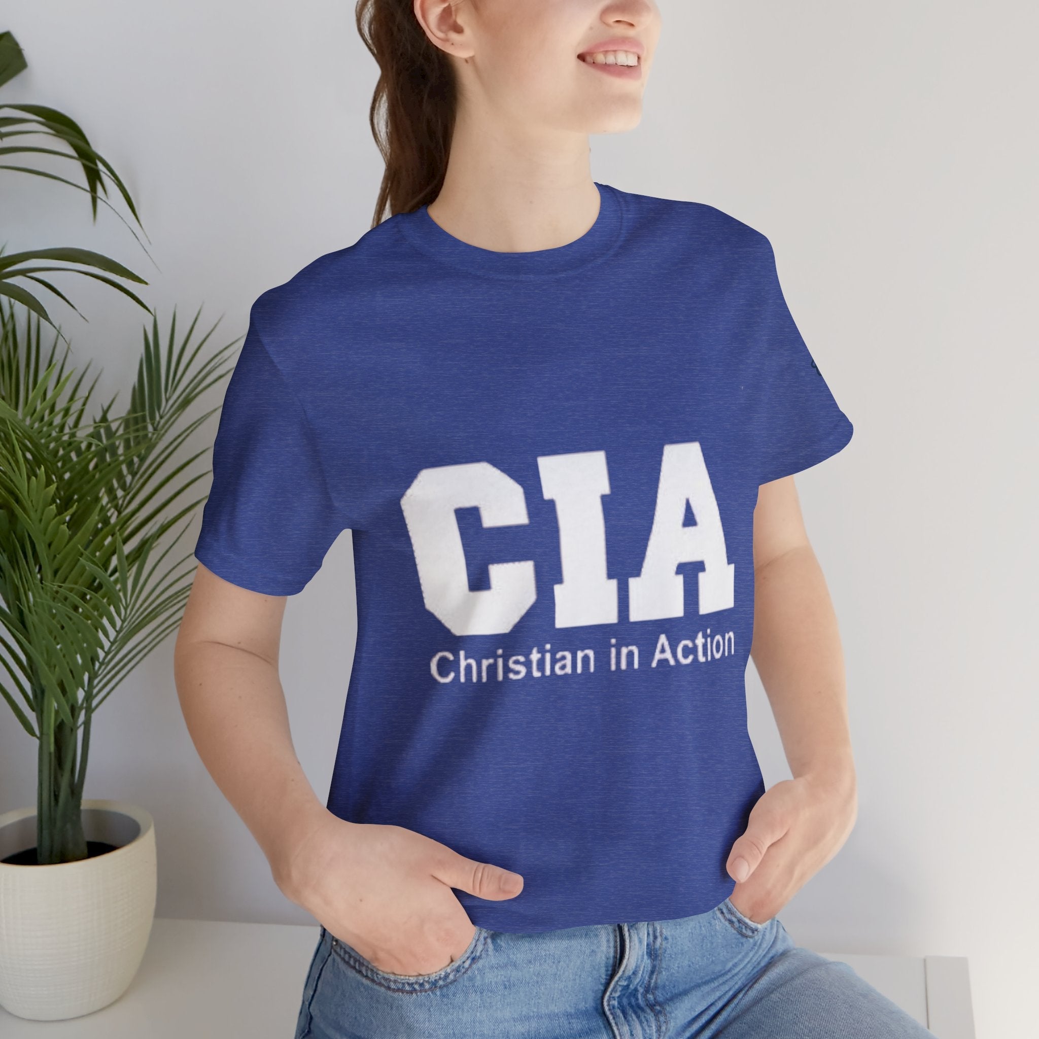CIA Christian in Action T-shirt - Funny Faith Parody T-shirt - Mission Ready Apparel Printify