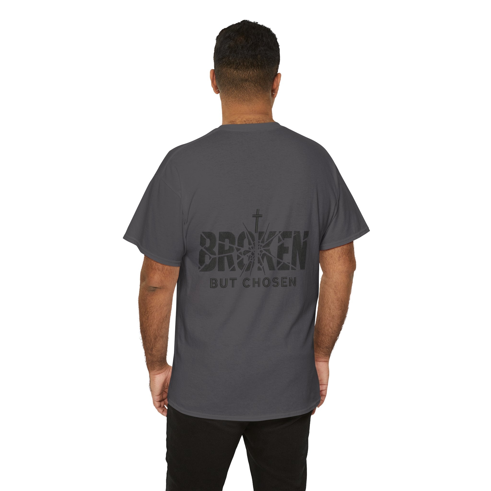 Broken But Chosen T-Shirt — Inspirational Faith Graphic Tee Printify