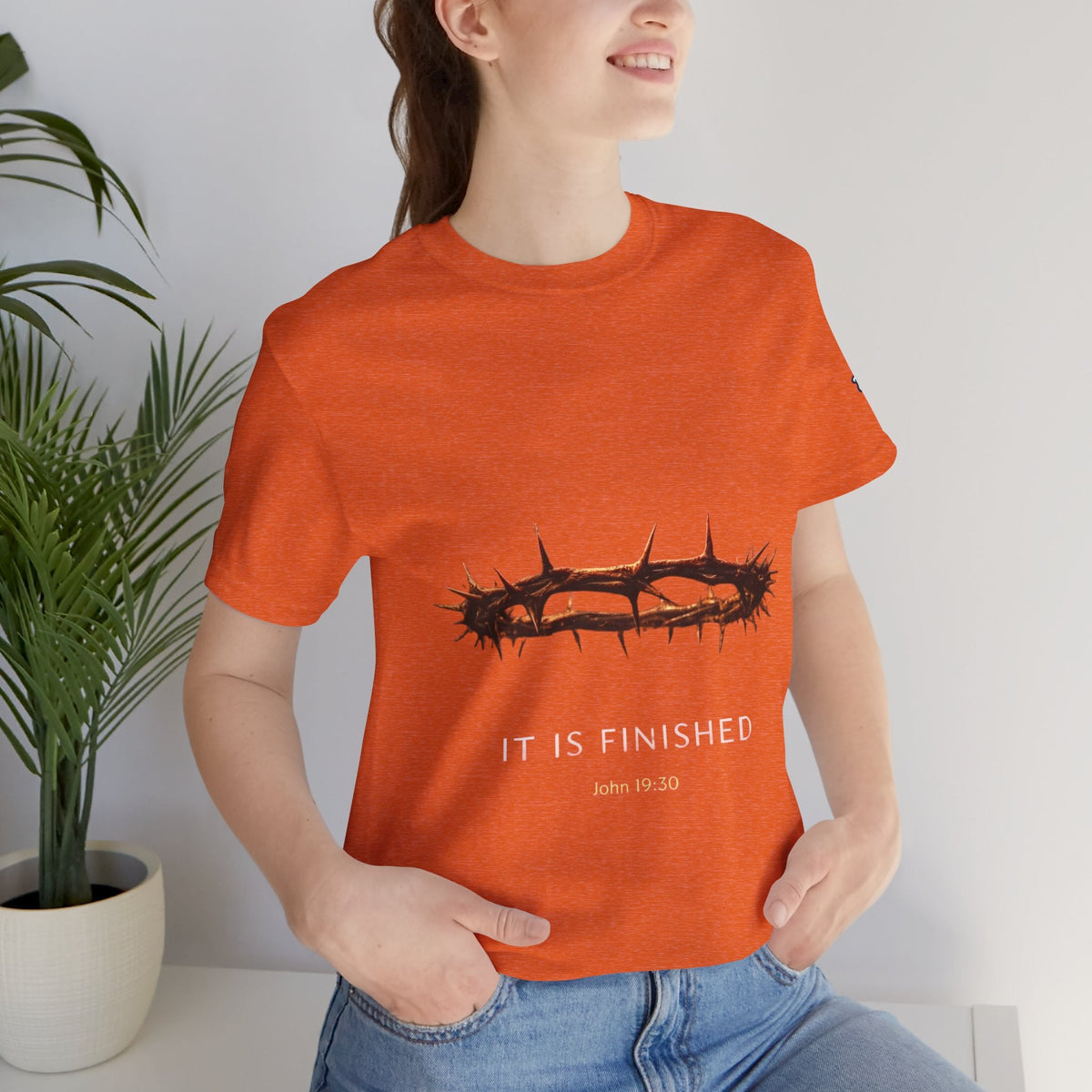 It Is Finished Crown of Thorns Tee — Christian John 19:30 Faith Shirt Printify