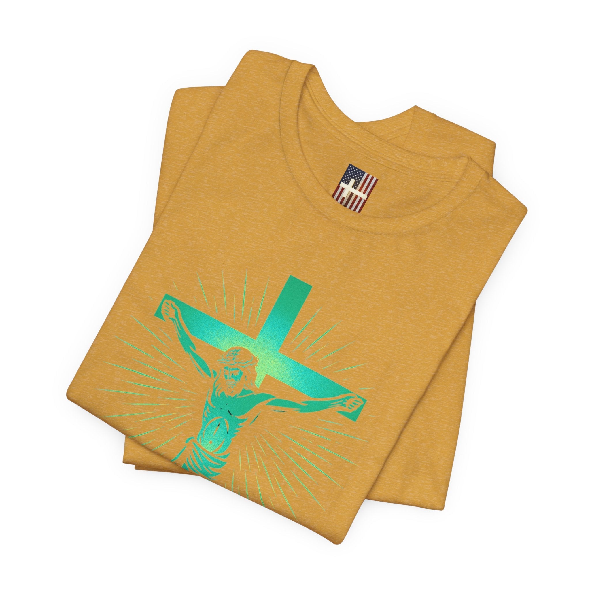 Unashamed T-shirt – Romans 1:16 Crucifixion Christian t-shirt for Bold Unwavering Faith Printify