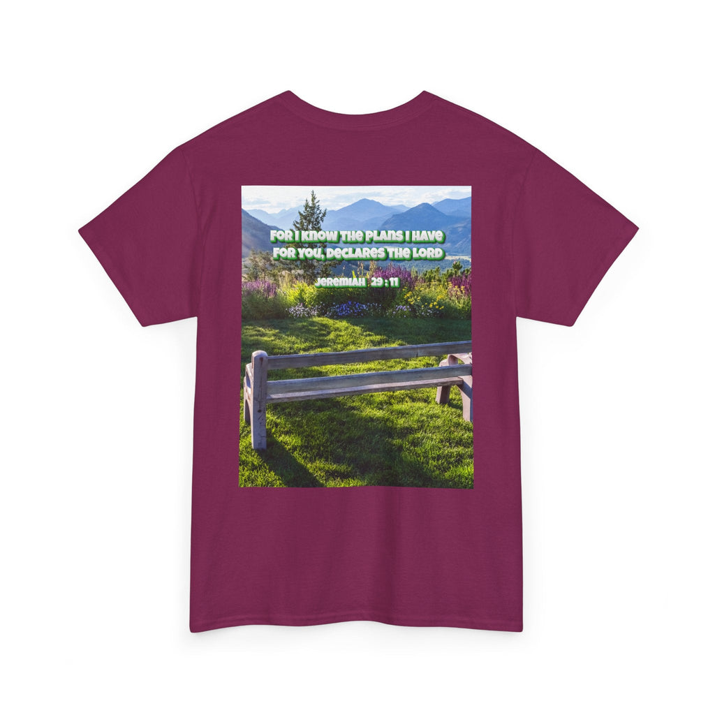Bible Verse Unisex Tee -  Jeremiah 29 : 11 Printify