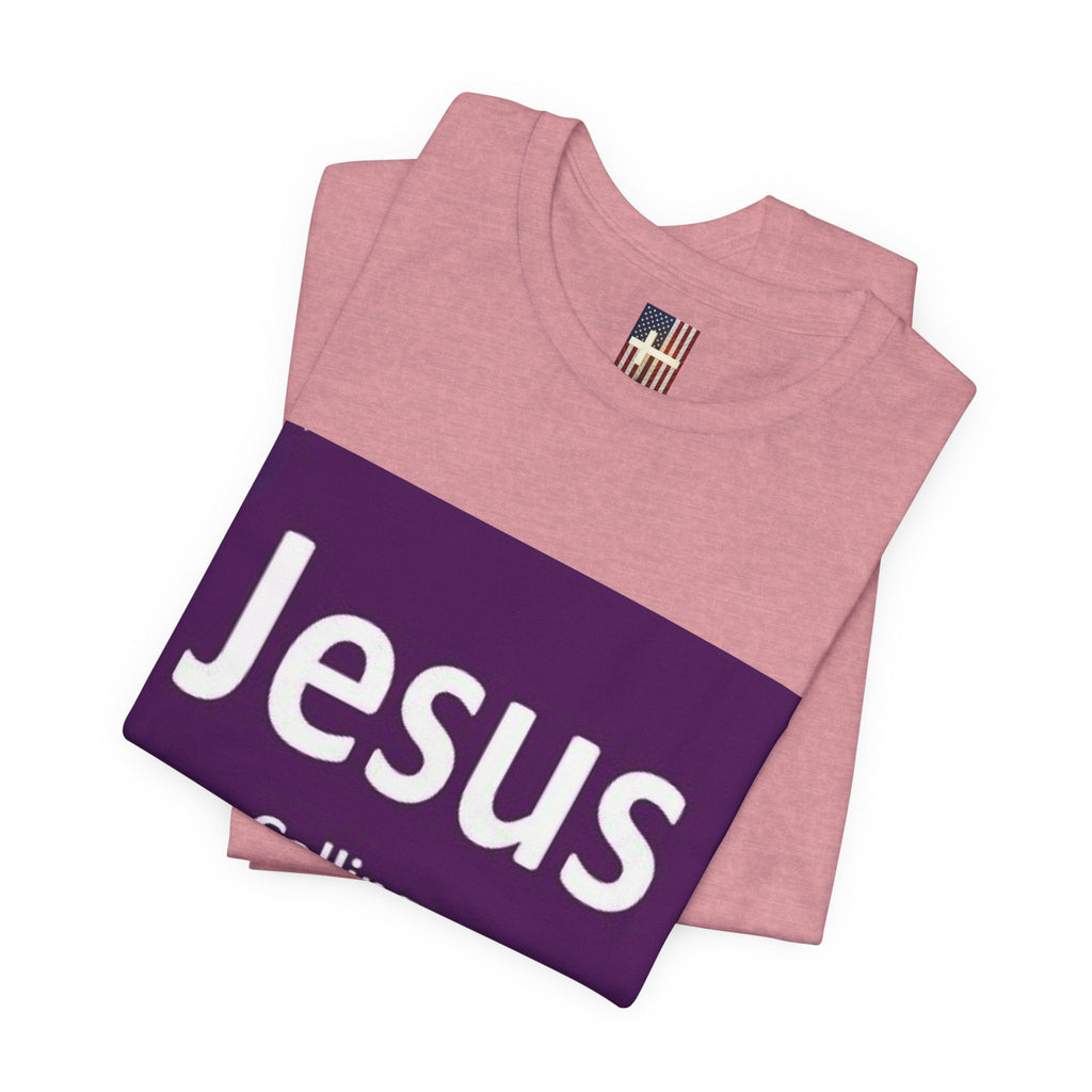 Jesus Calling T-shirt – Funny Cell Phone Screen Christian T-shirt for Divine Connection & Faith Humor Printify