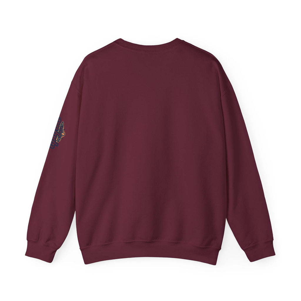 Jesus Is King Sweatshirt | Modern Typographic Cross Christian Sweatshirt Printify
