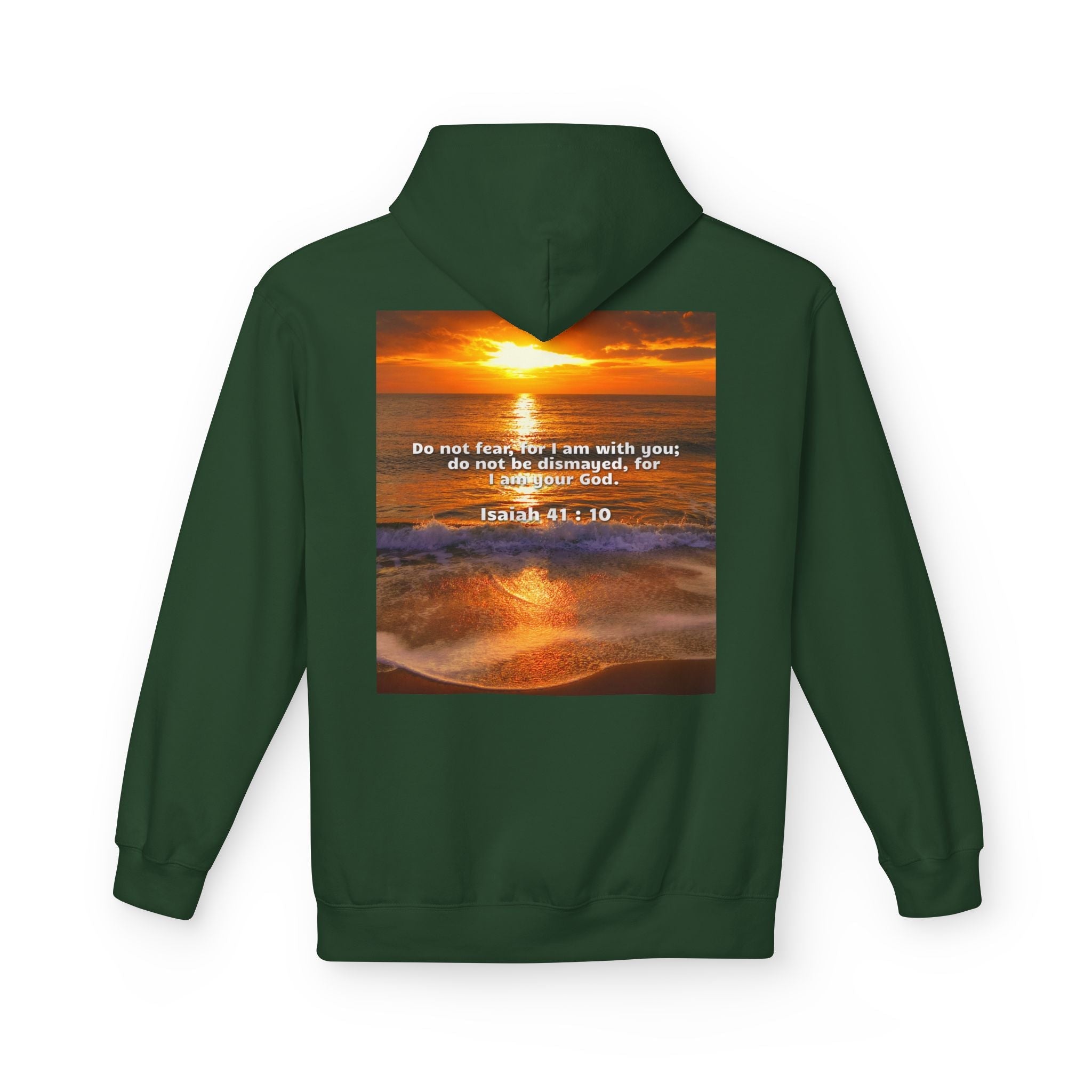 Hoodie - Isaiah 41:10 Bible Verse Religious Design Printify