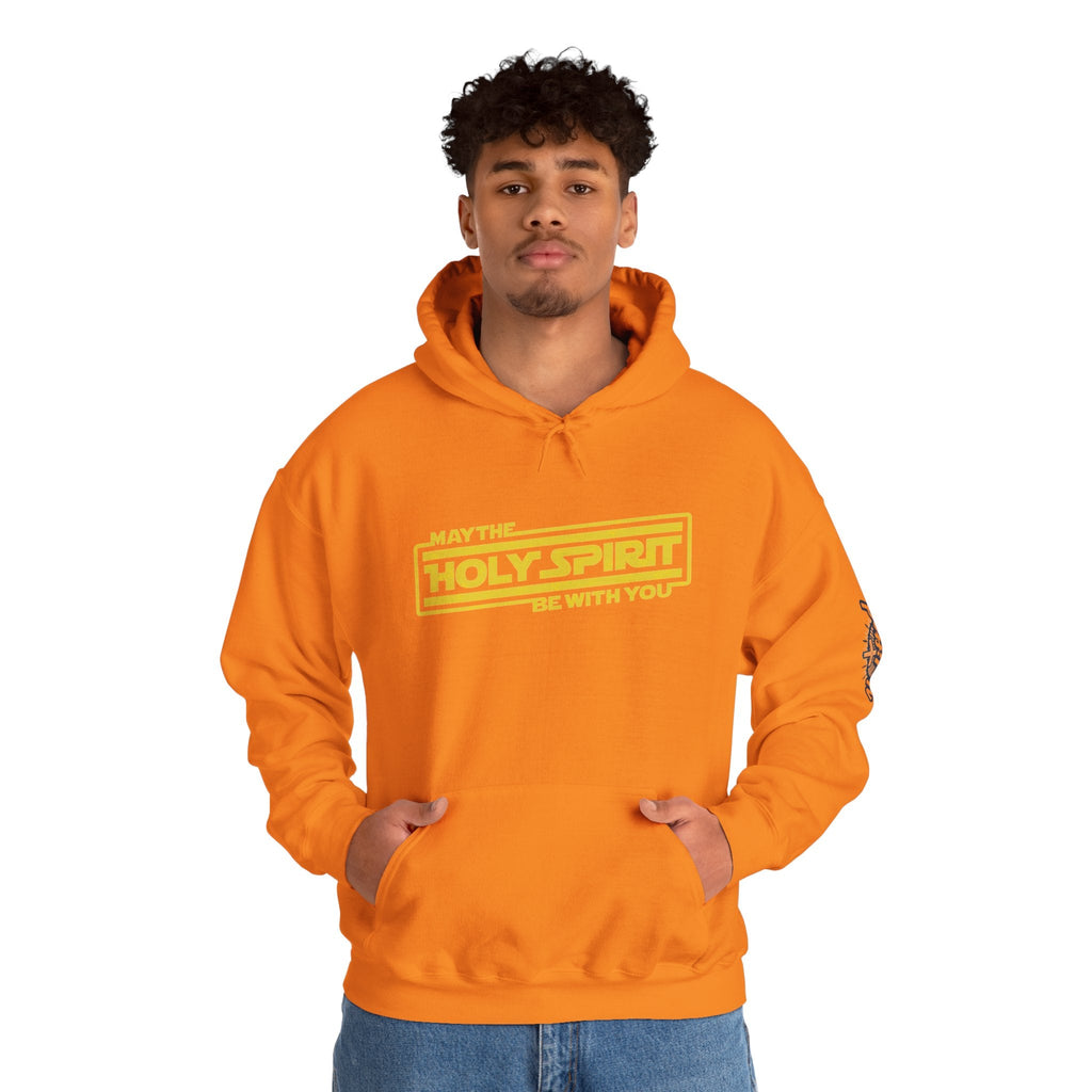 May the Holy Spirit Be With You Hoodie - Christian Star Wars Parody Hoodie Printify