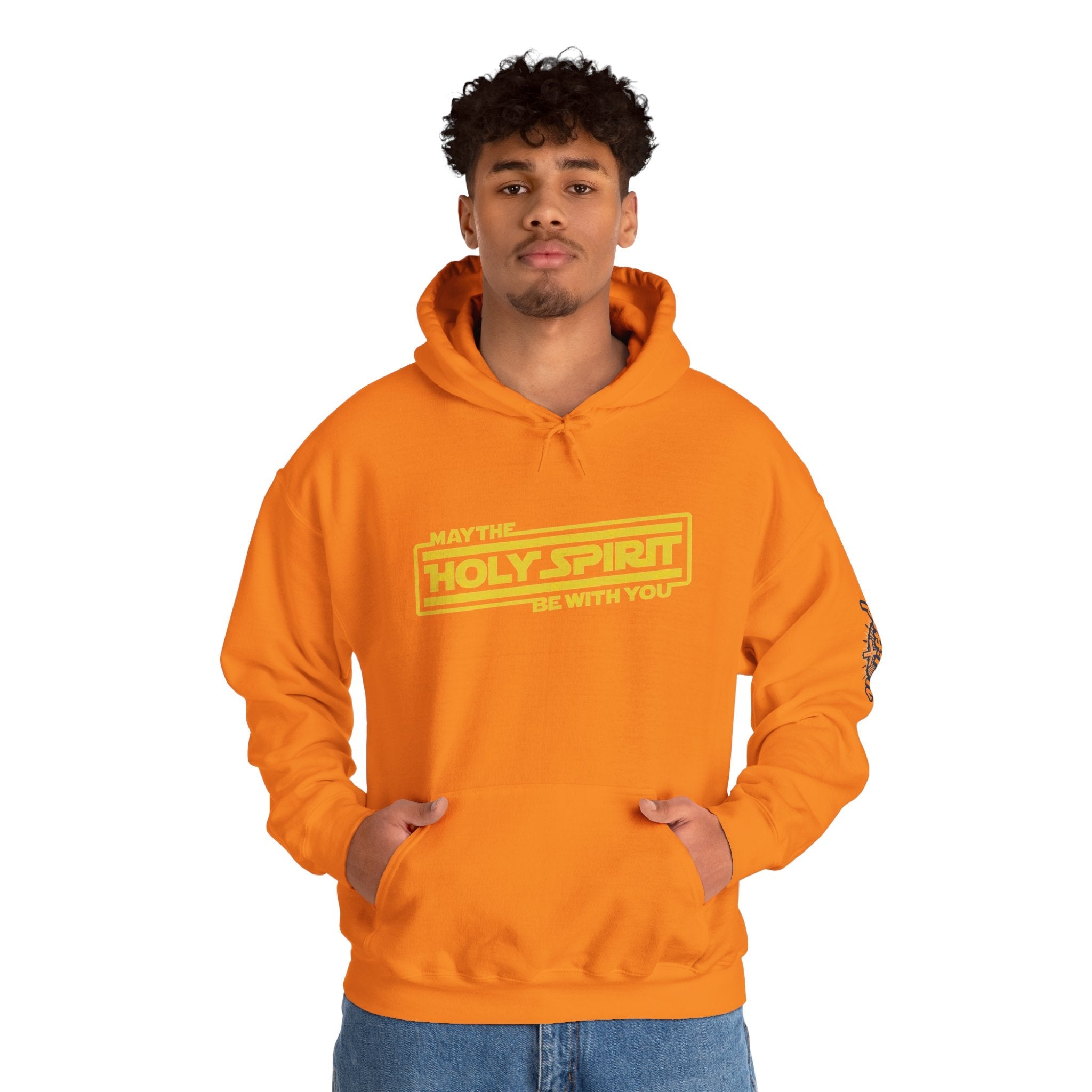 May the Holy Spirit Be With You Hoodie - Christian Star Wars Parody Hoodie Printify