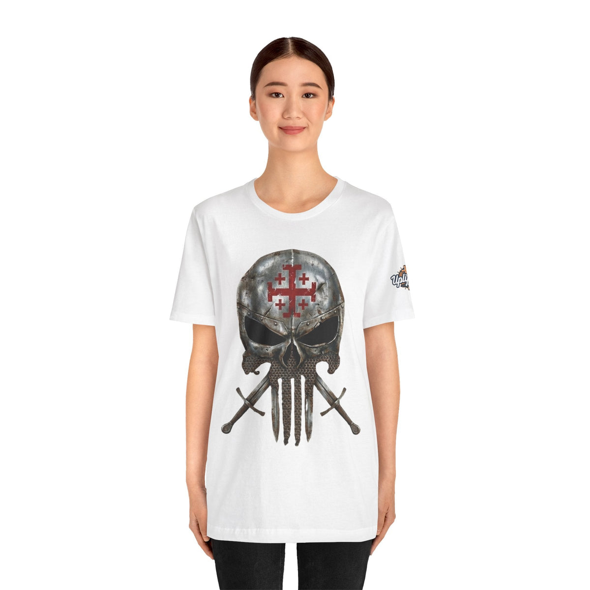 Crusader Knight Christian Skull T-shirt - Warrior Armor of God T-shirt Printify
