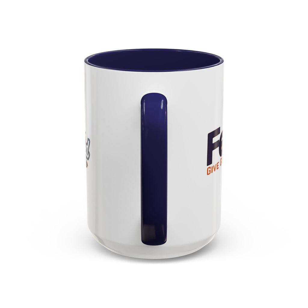 Funny Christian Coffee Mug — “Give God Control, HE Delivers” Accent Mug (11/15oz) Printify