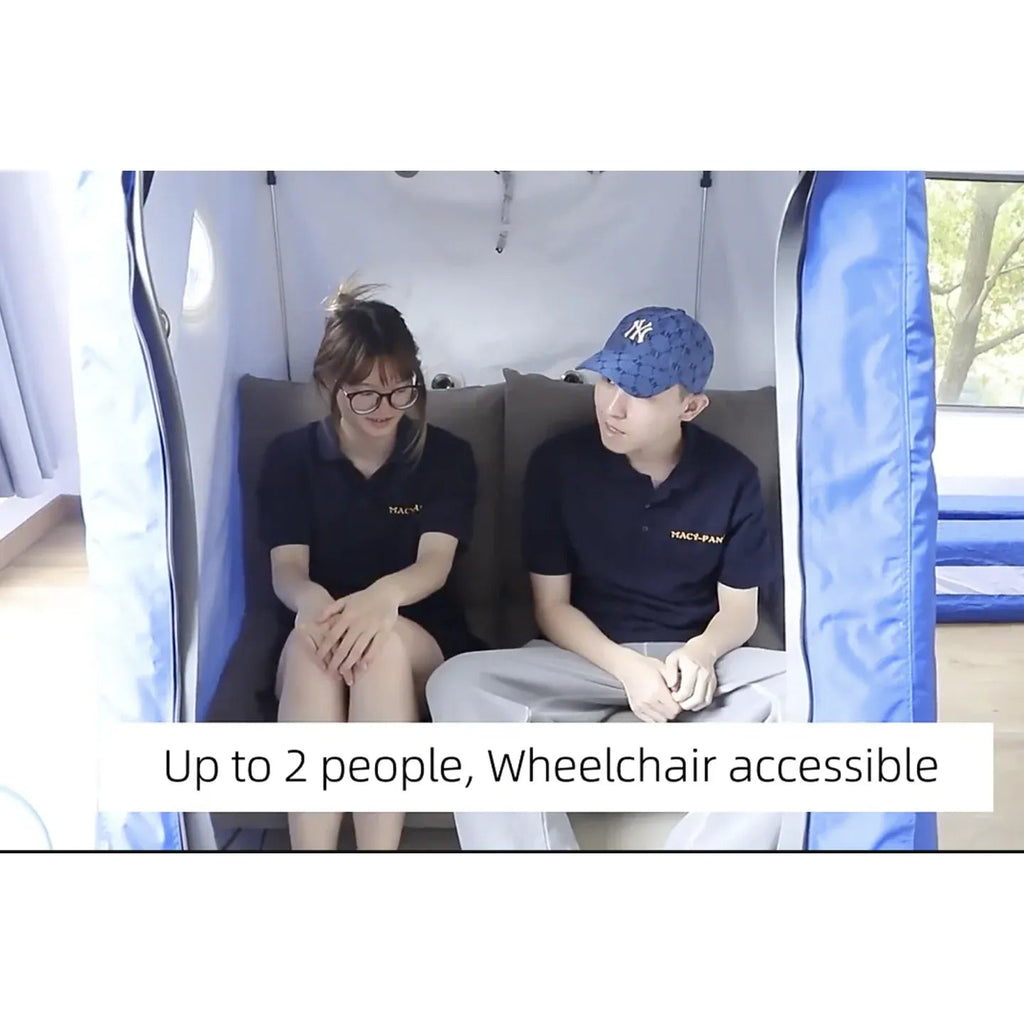 Macy-Pan MC4000 Wheelchair & Double Seated Hyperbaric Chamber 1.3 to 1.4 ATA LifeMed USA